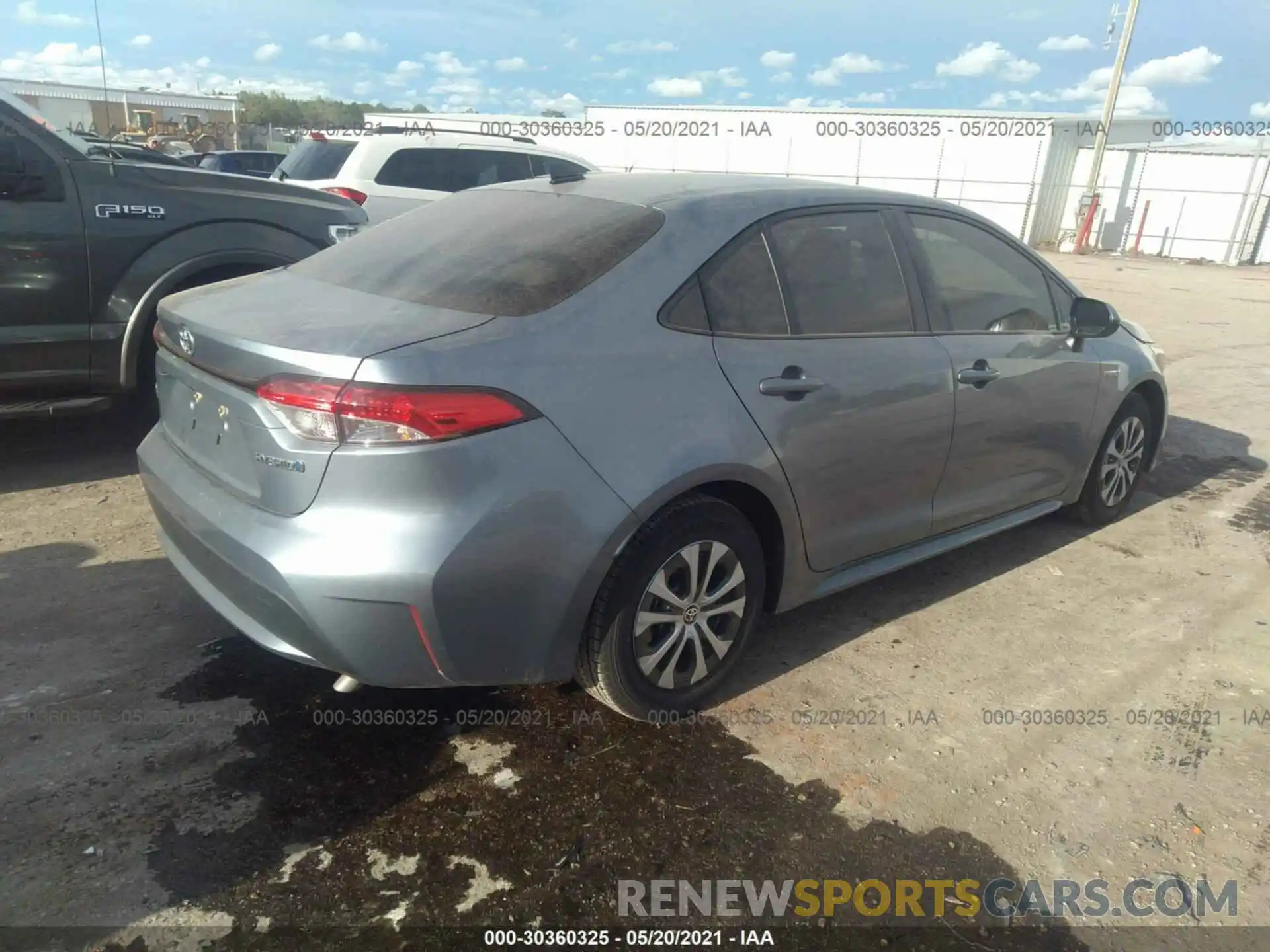 4 Photograph of a damaged car JTDEAMDE2MJ004759 TOYOTA COROLLA 2021