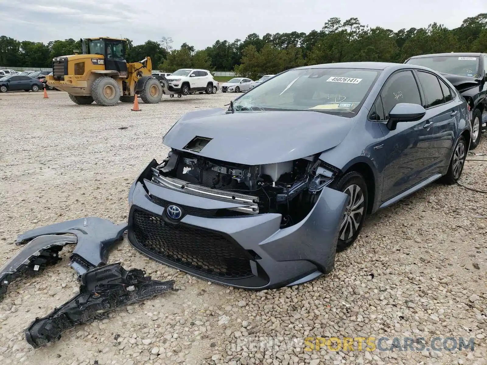 2 Photograph of a damaged car JTDEAMDE2MJ004910 TOYOTA COROLLA 2021