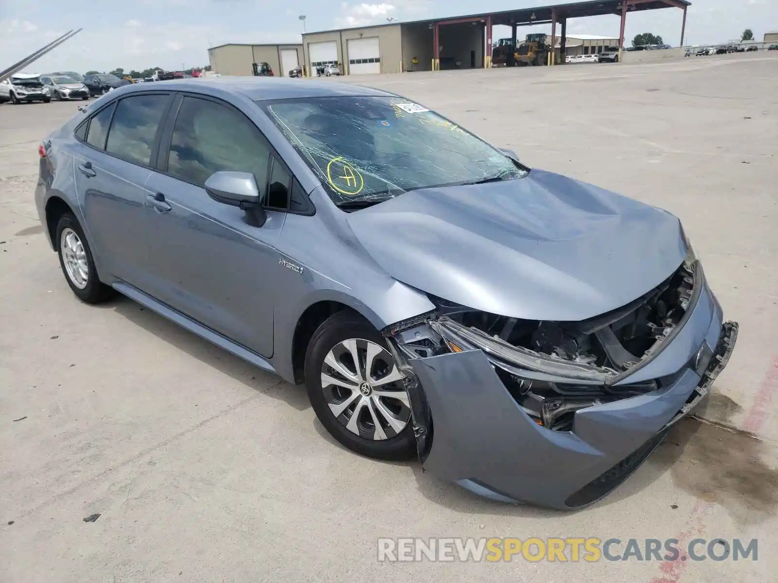 1 Photograph of a damaged car JTDEAMDE2MJ005281 TOYOTA COROLLA 2021