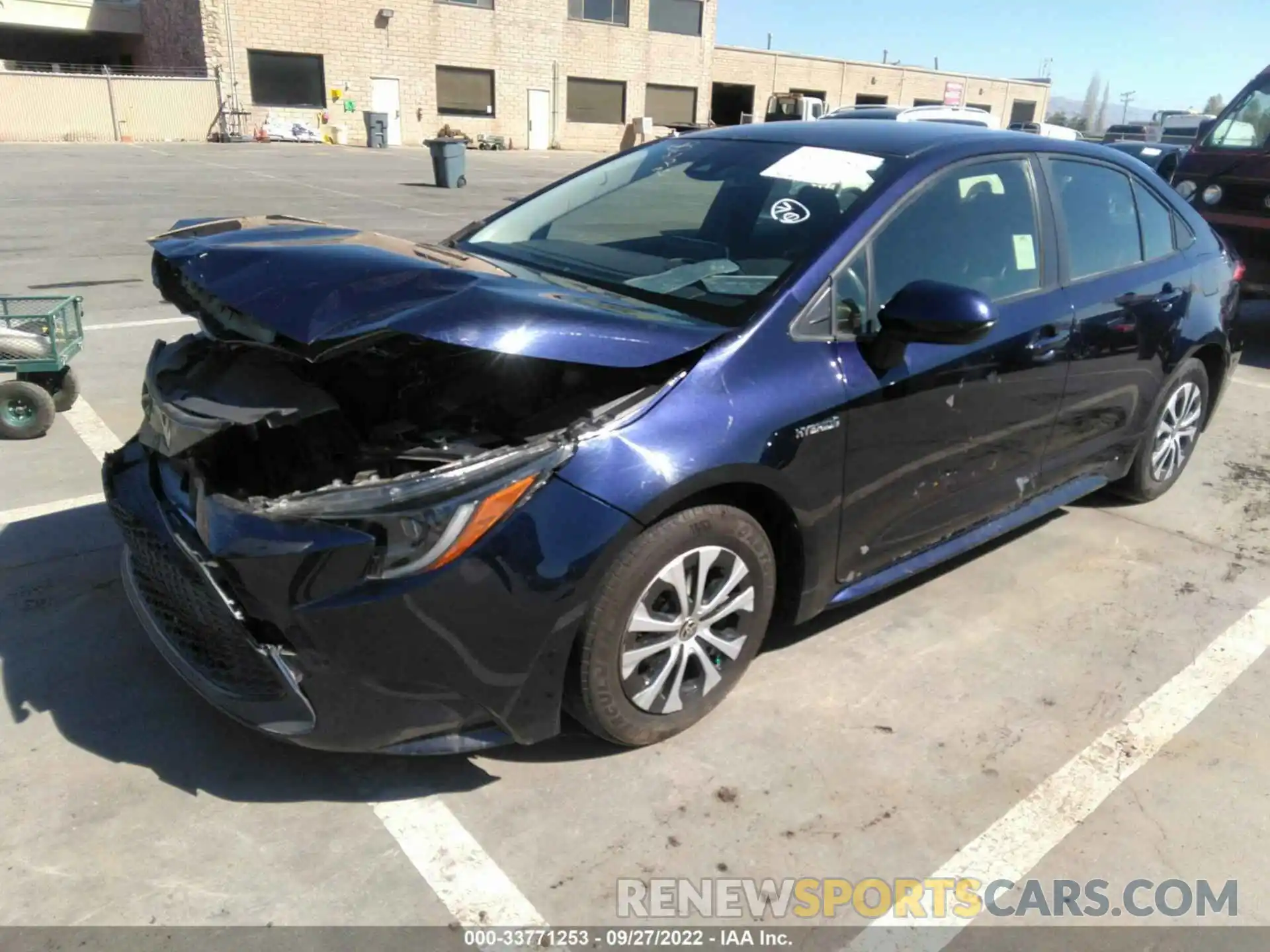 2 Photograph of a damaged car JTDEAMDE2MJ005569 TOYOTA COROLLA 2021