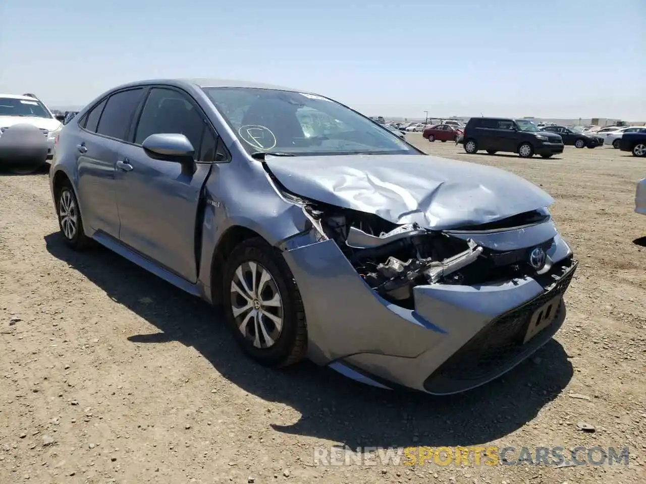 1 Photograph of a damaged car JTDEAMDE2MJ005846 TOYOTA COROLLA 2021