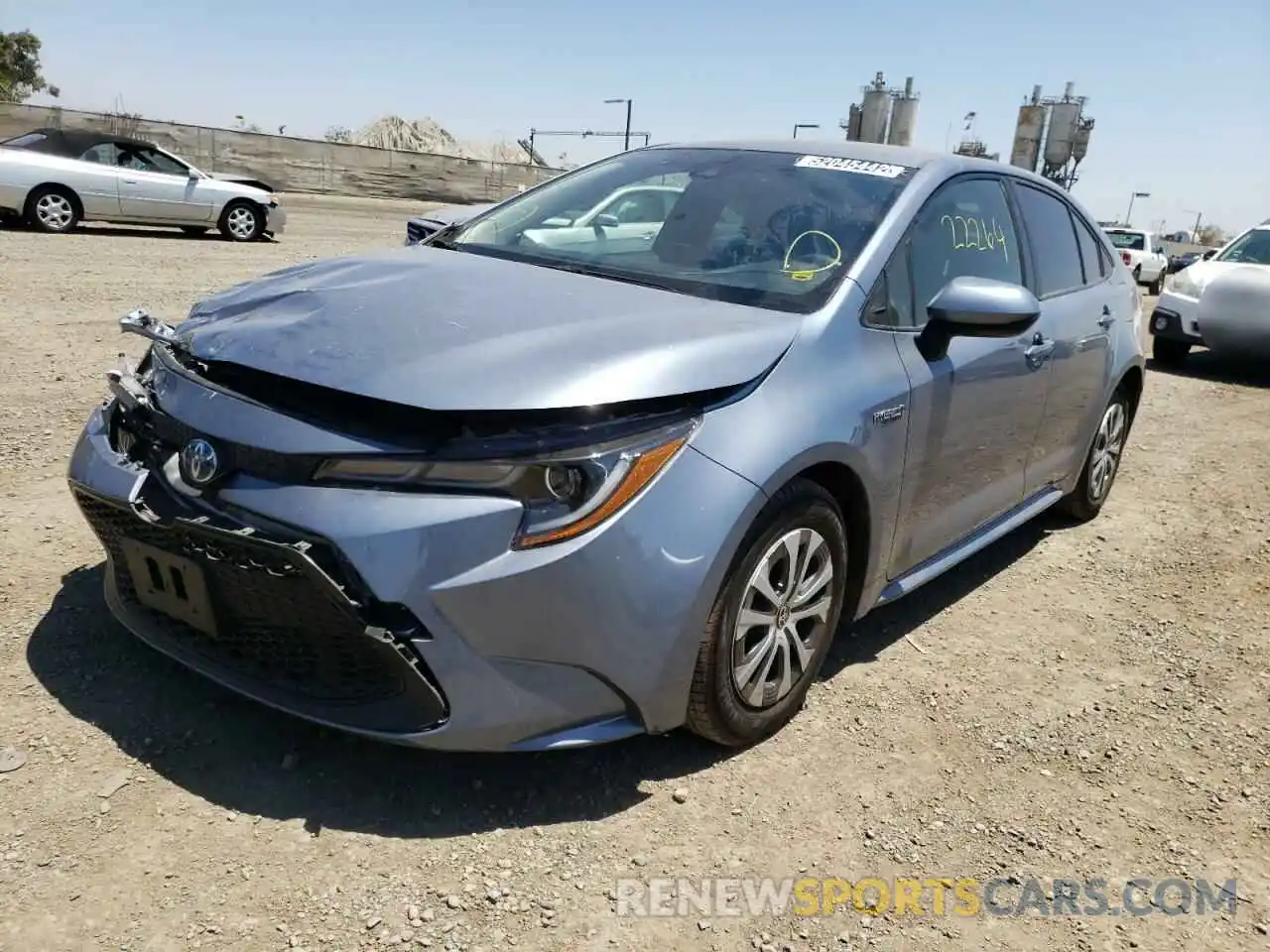 2 Photograph of a damaged car JTDEAMDE2MJ005846 TOYOTA COROLLA 2021