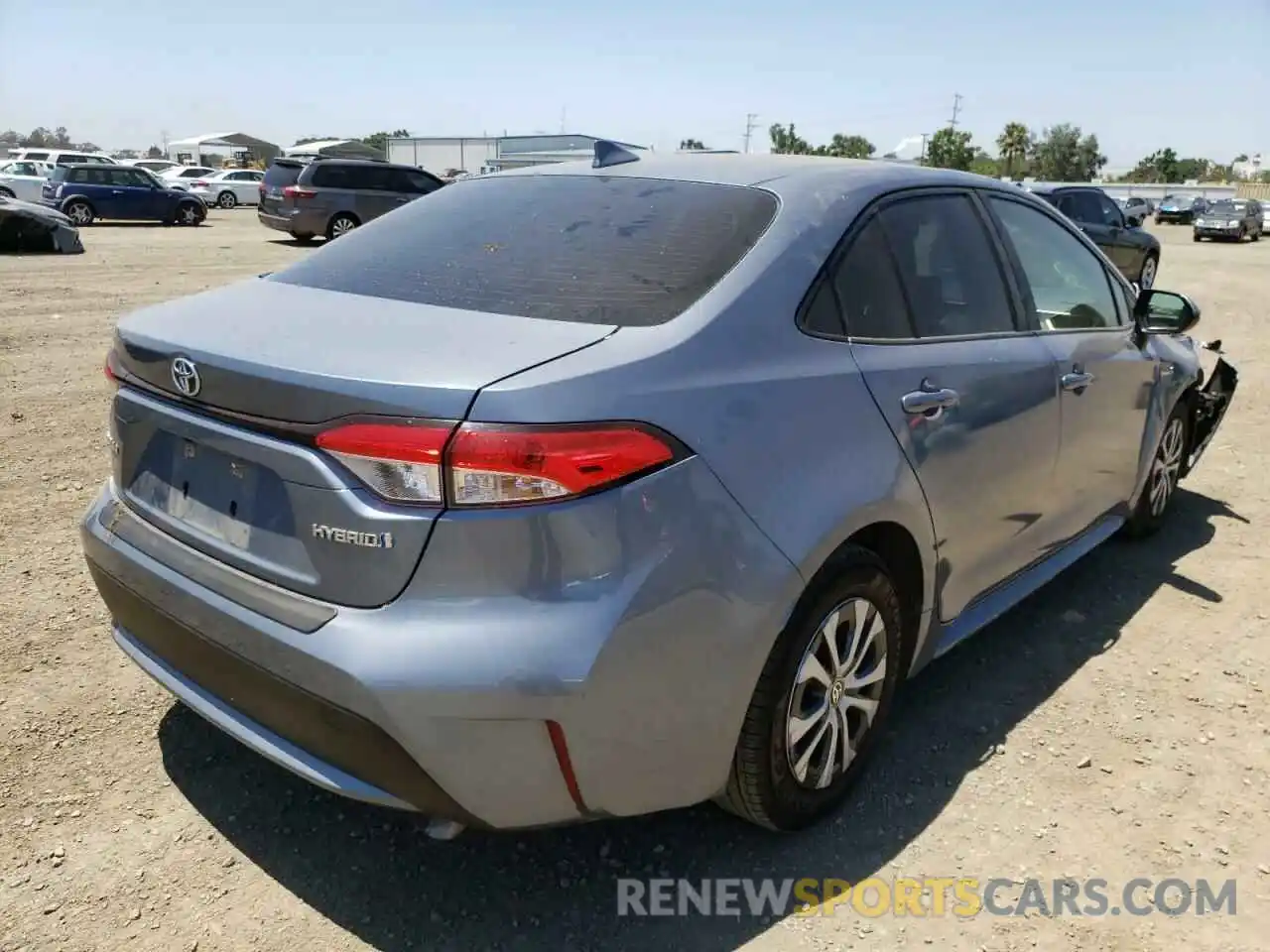 4 Photograph of a damaged car JTDEAMDE2MJ005846 TOYOTA COROLLA 2021