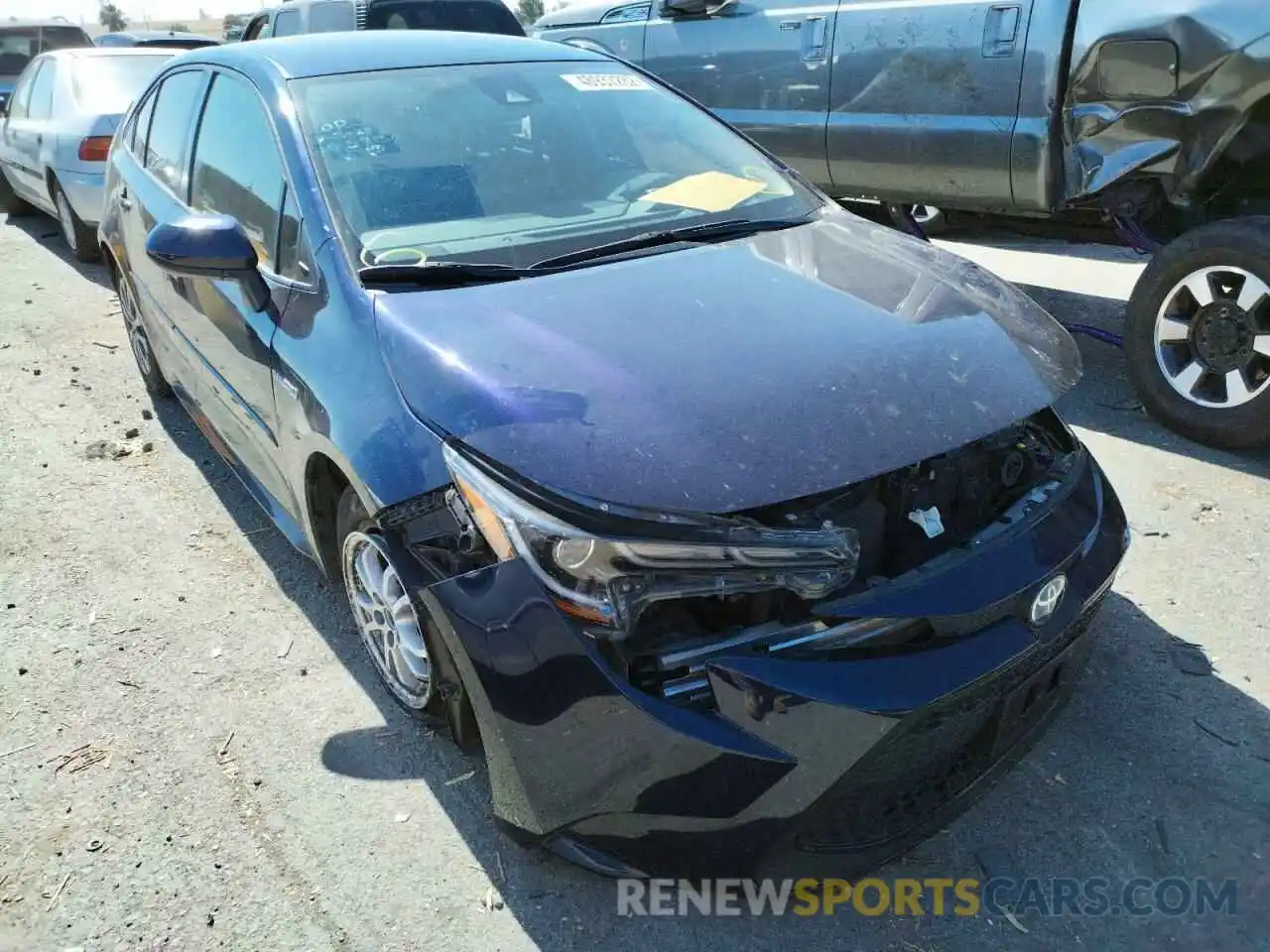 1 Photograph of a damaged car JTDEAMDE2MJ005913 TOYOTA COROLLA 2021