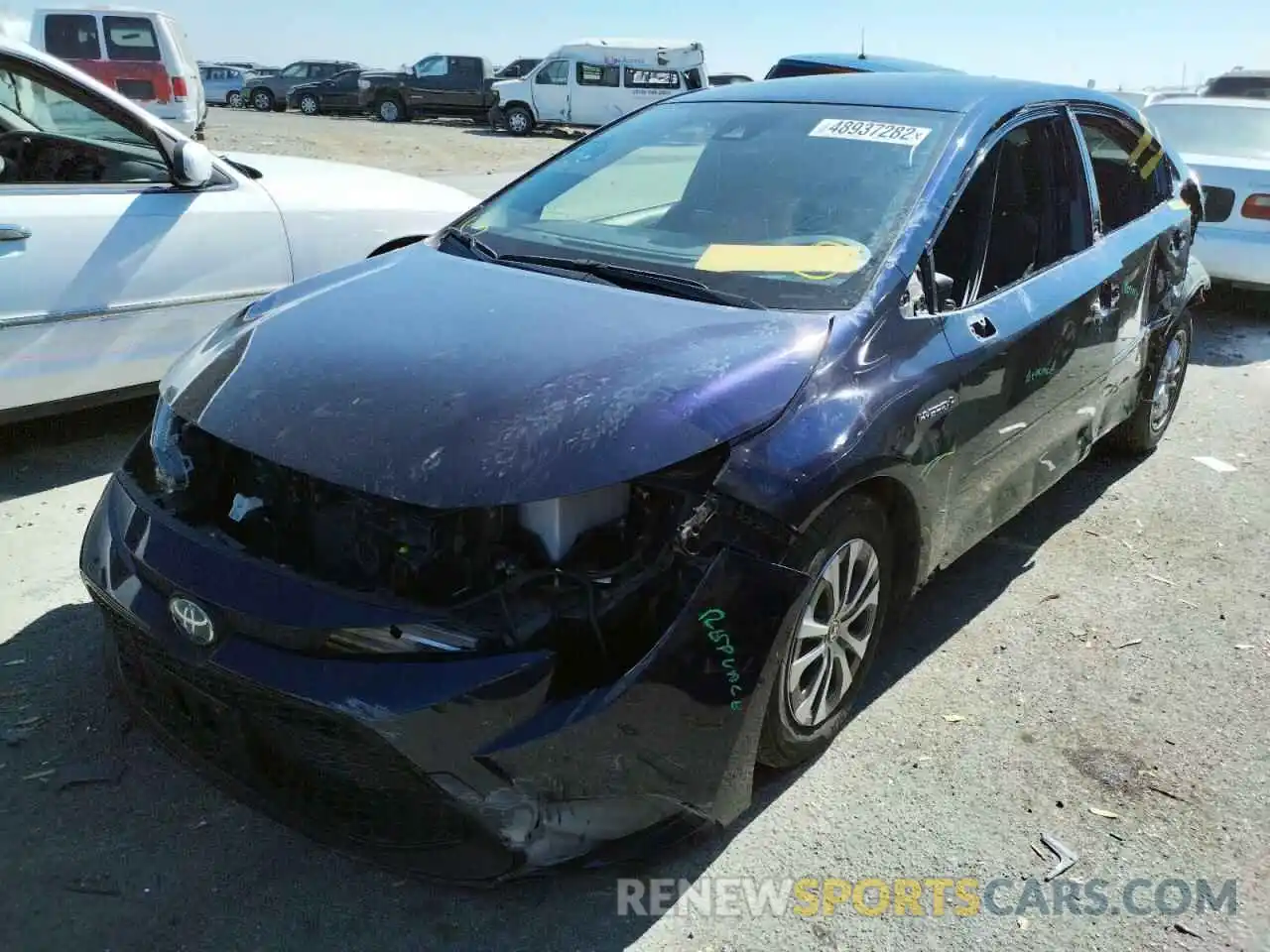 2 Photograph of a damaged car JTDEAMDE2MJ005913 TOYOTA COROLLA 2021