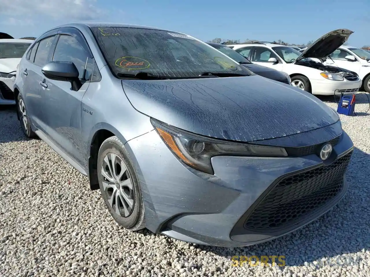 1 Photograph of a damaged car JTDEAMDE2MJ006267 TOYOTA COROLLA 2021