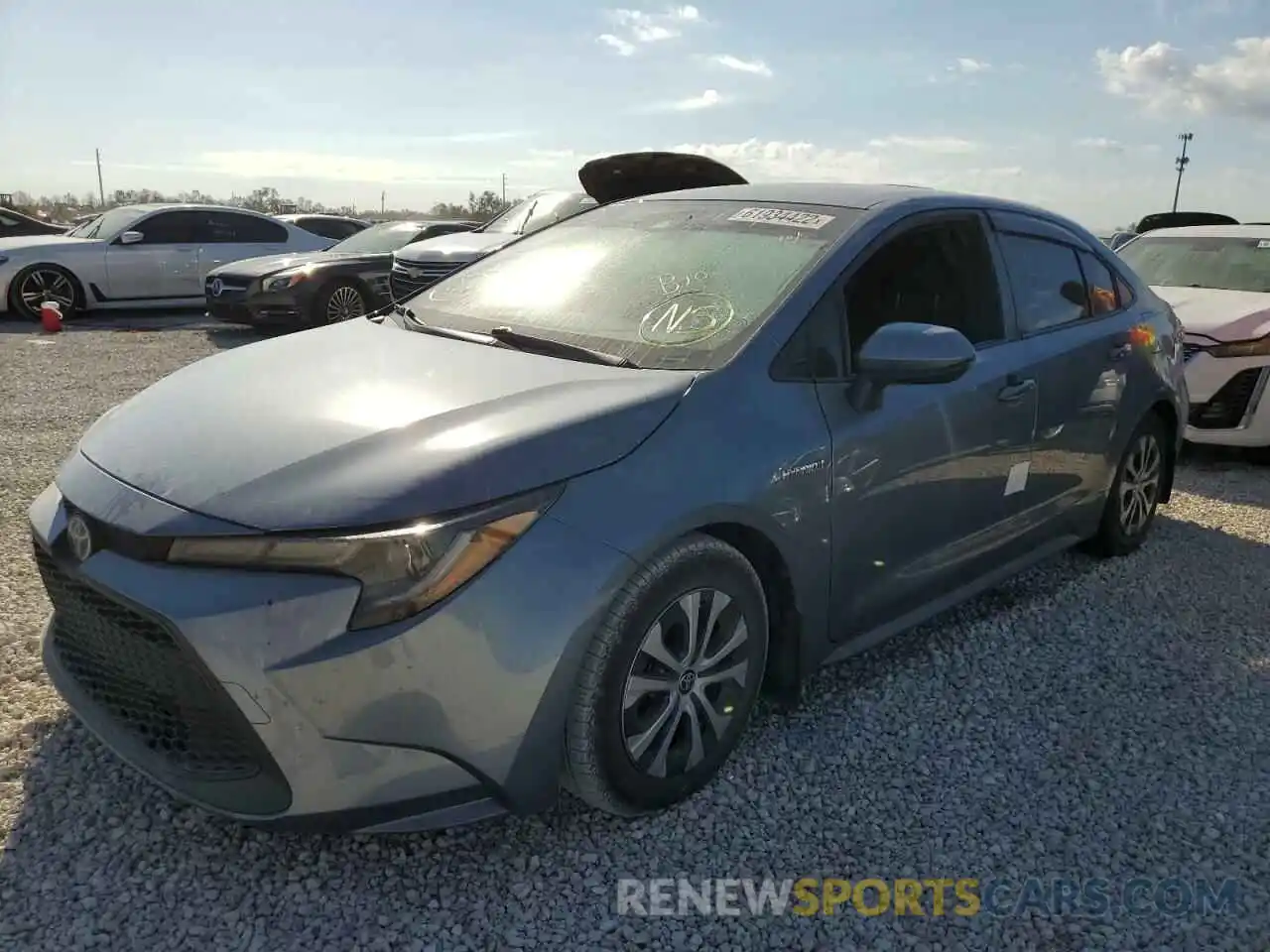 2 Photograph of a damaged car JTDEAMDE2MJ006267 TOYOTA COROLLA 2021