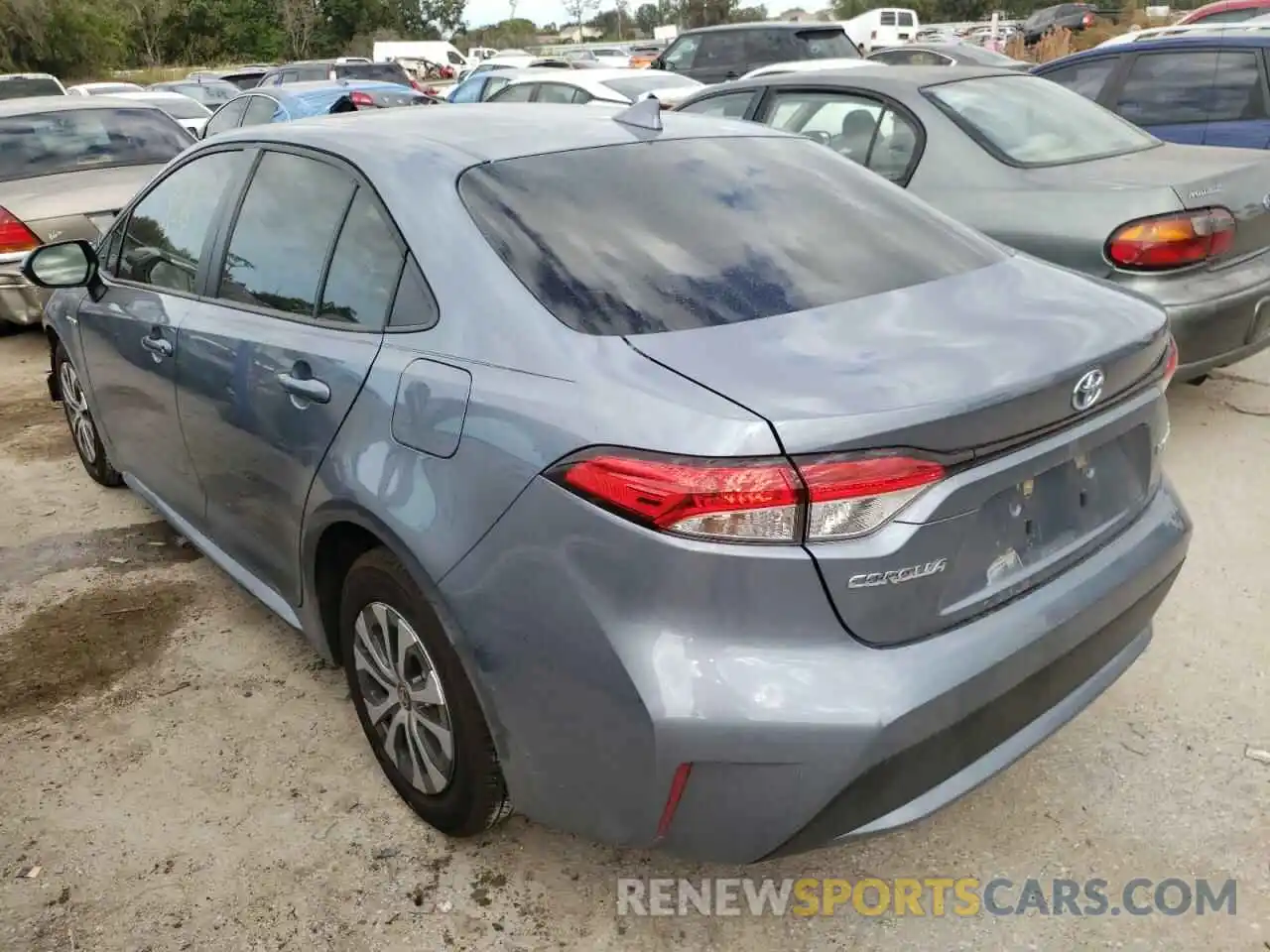 3 Photograph of a damaged car JTDEAMDE2MJ006947 TOYOTA COROLLA 2021