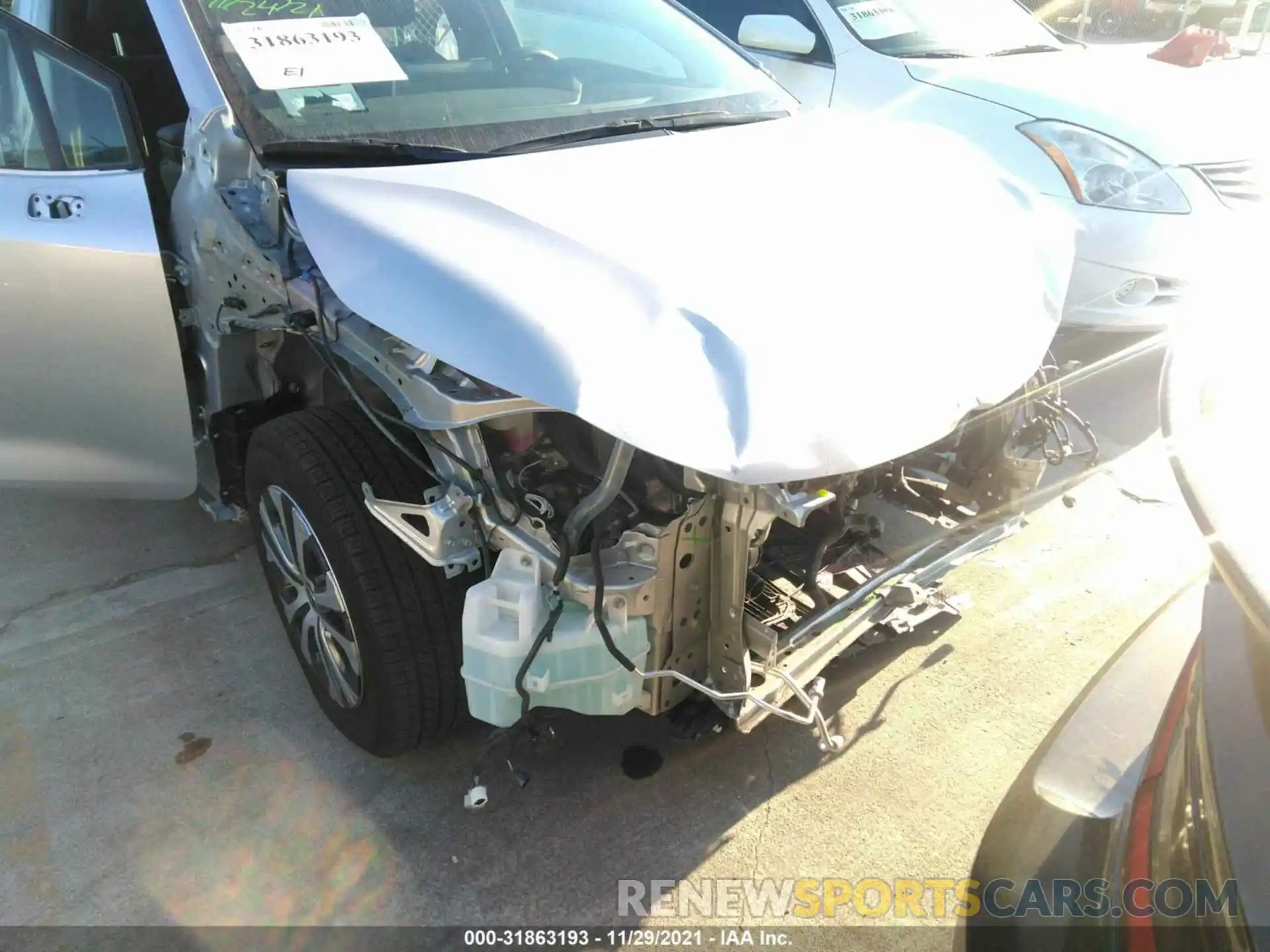 6 Photograph of a damaged car JTDEAMDE2MJ007712 TOYOTA COROLLA 2021