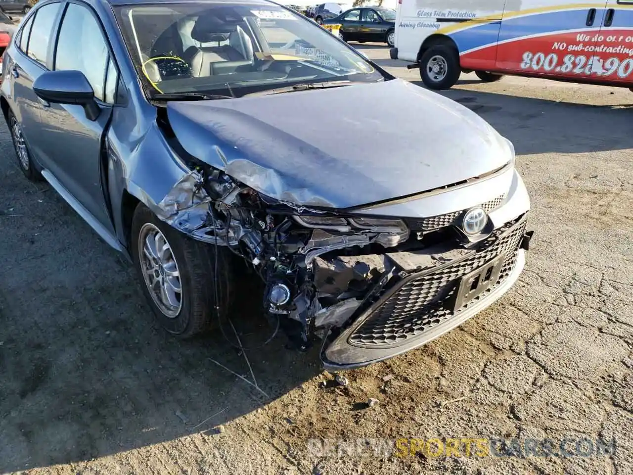 9 Photograph of a damaged car JTDEAMDE2MJ008472 TOYOTA COROLLA 2021