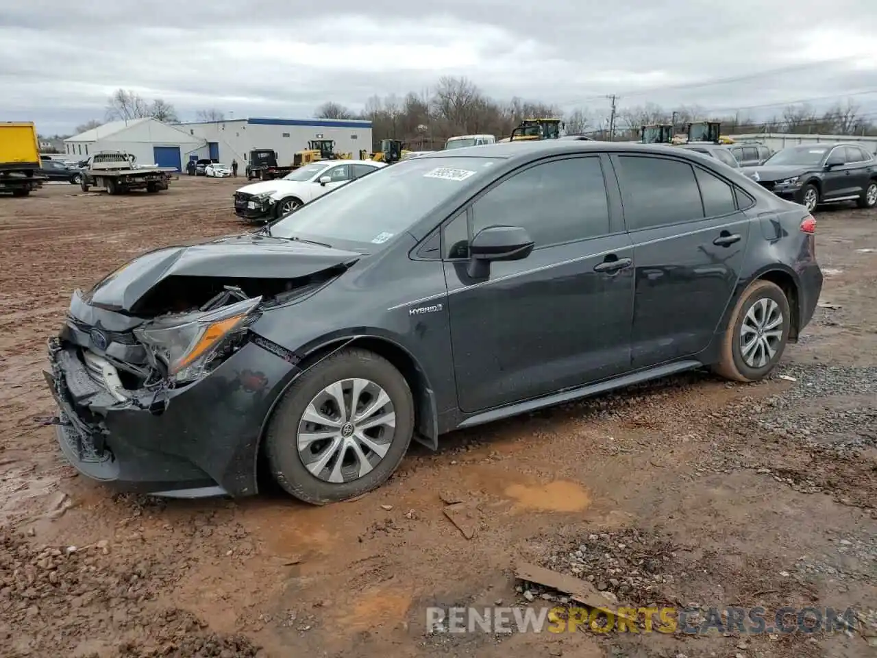 1 Photograph of a damaged car JTDEAMDE2MJ009072 TOYOTA COROLLA 2021