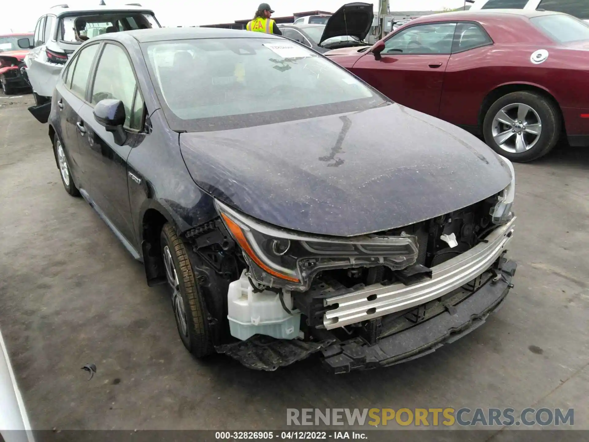 1 Photograph of a damaged car JTDEAMDE2MJ010383 TOYOTA COROLLA 2021