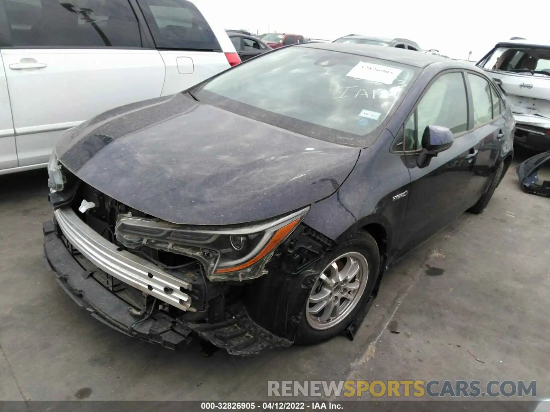 2 Photograph of a damaged car JTDEAMDE2MJ010383 TOYOTA COROLLA 2021