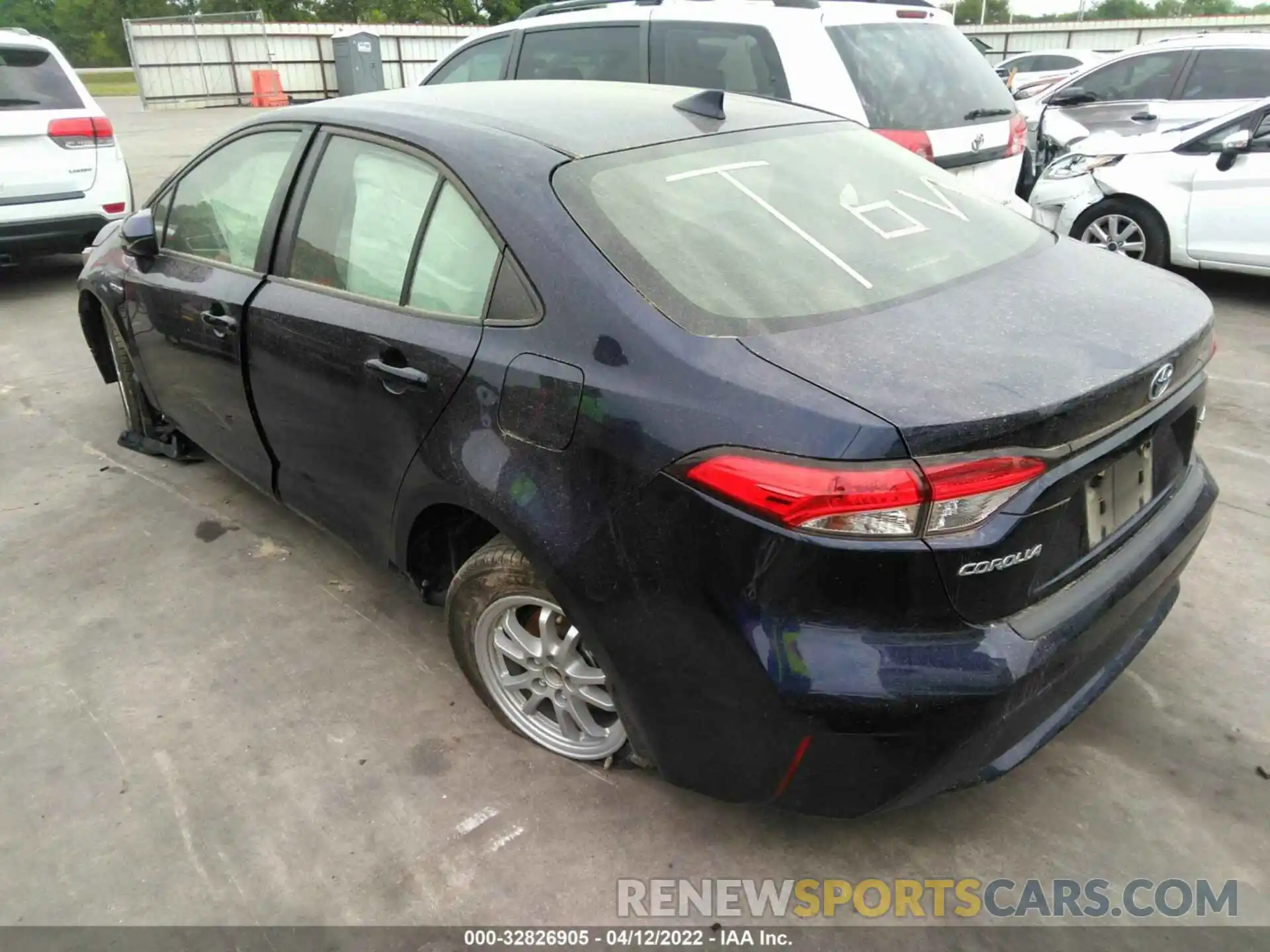 3 Photograph of a damaged car JTDEAMDE2MJ010383 TOYOTA COROLLA 2021