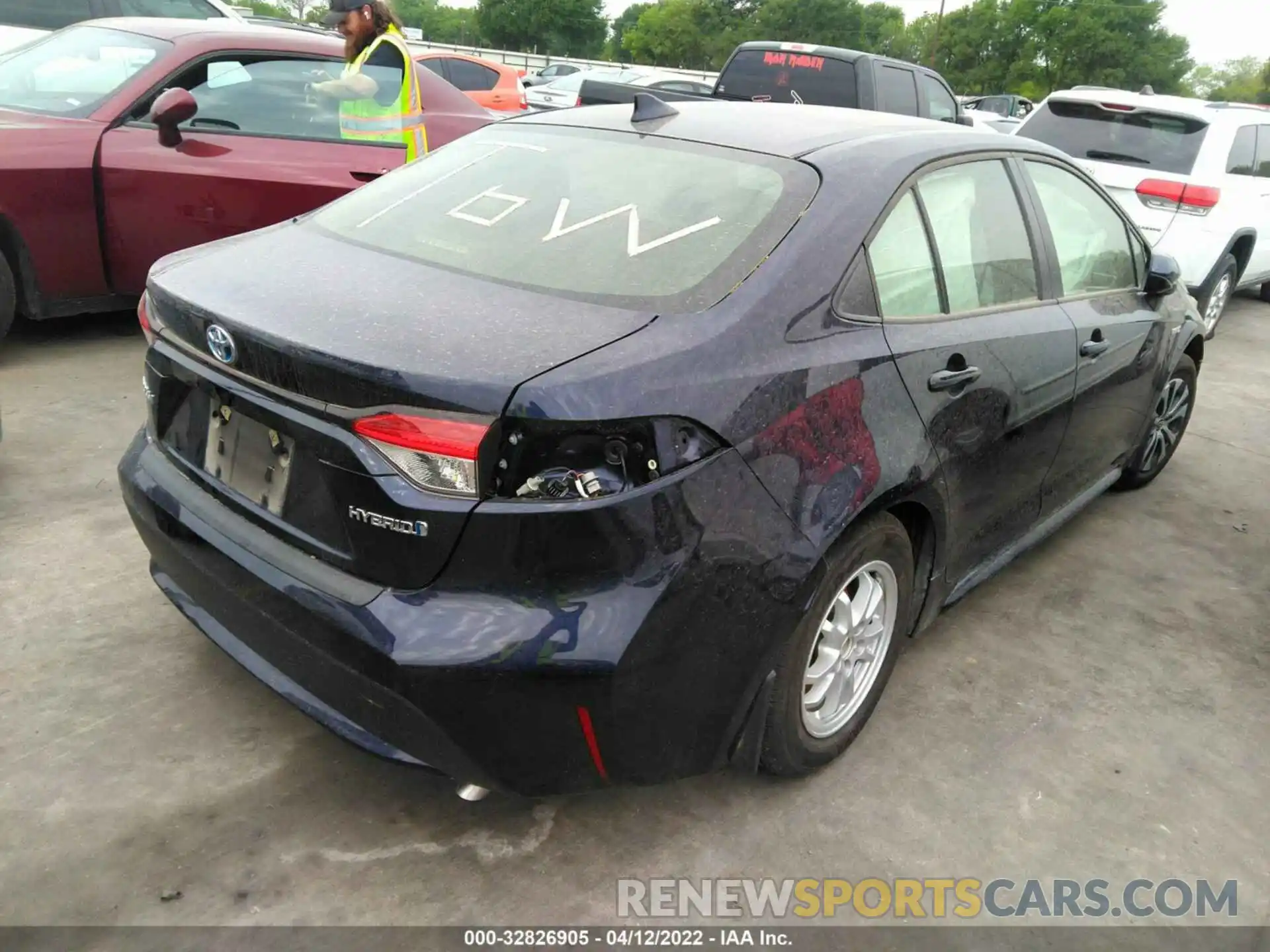 4 Photograph of a damaged car JTDEAMDE2MJ010383 TOYOTA COROLLA 2021