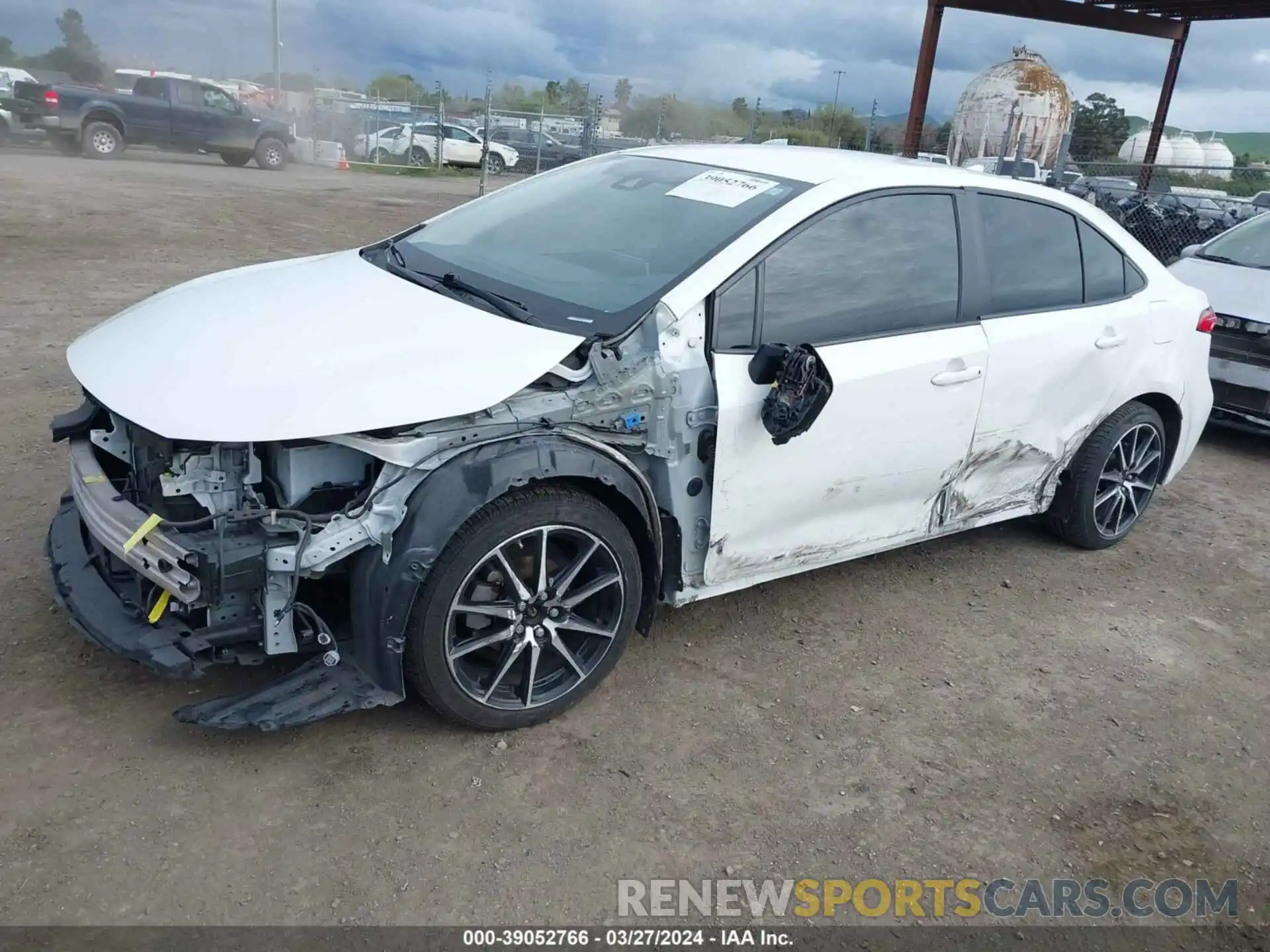 2 Photograph of a damaged car JTDEAMDE2MJ011081 TOYOTA COROLLA 2021