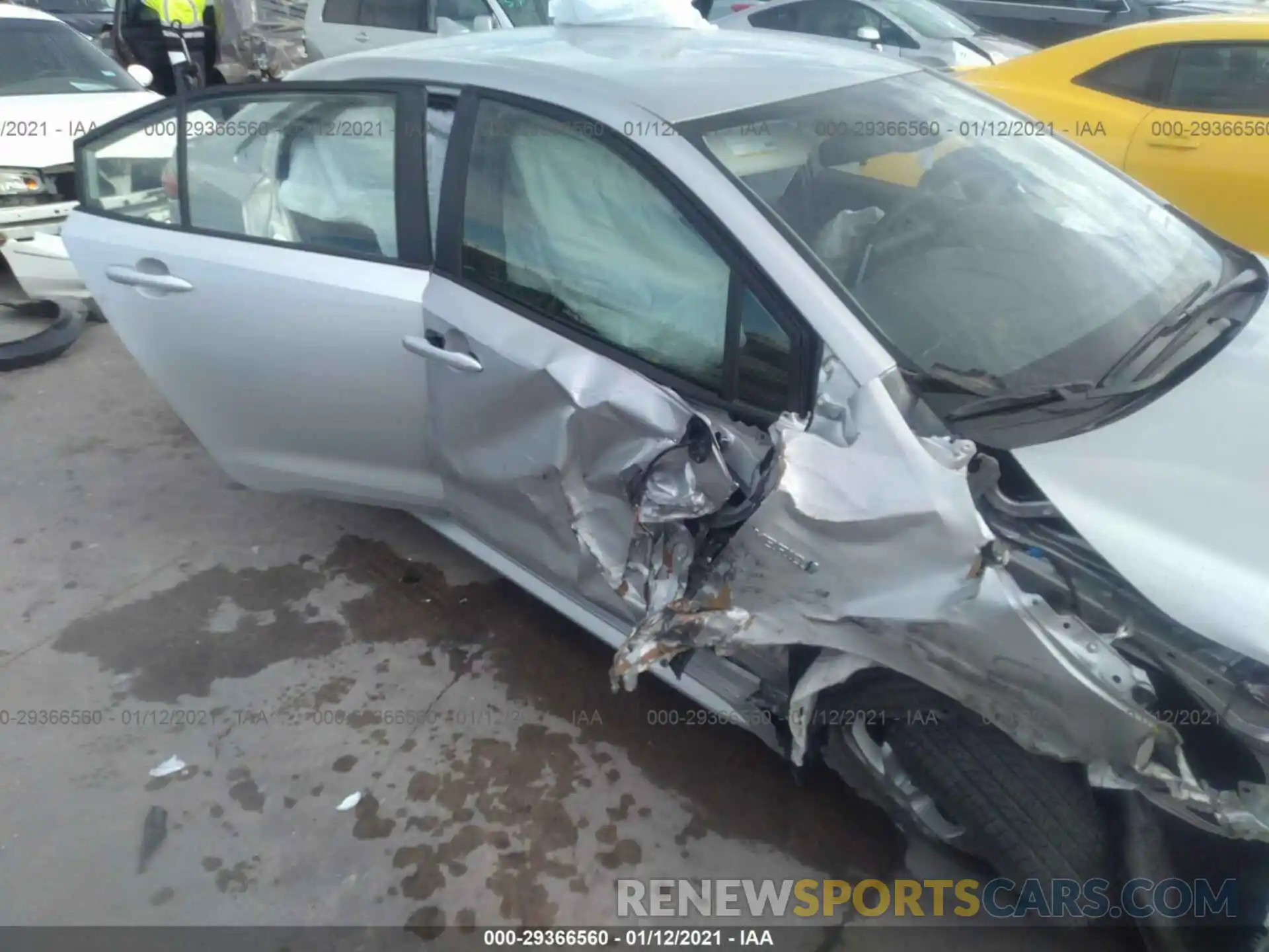 6 Photograph of a damaged car JTDEAMDE2MJ011484 TOYOTA COROLLA 2021
