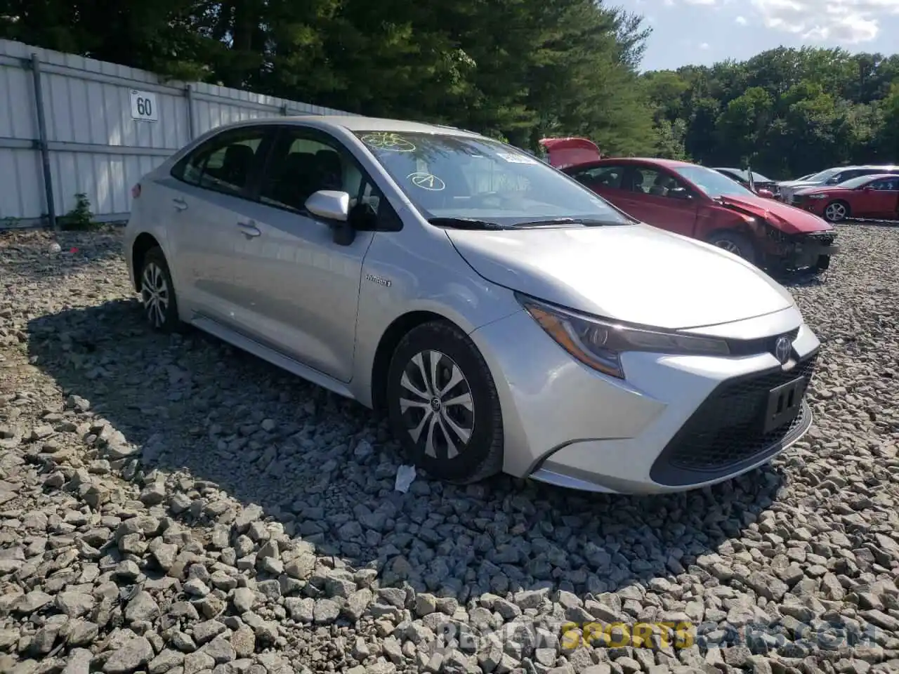 1 Photograph of a damaged car JTDEAMDE2MJ012778 TOYOTA COROLLA 2021