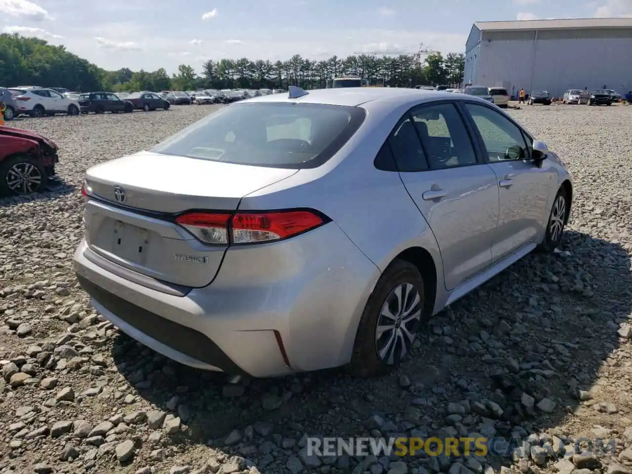 4 Photograph of a damaged car JTDEAMDE2MJ012778 TOYOTA COROLLA 2021