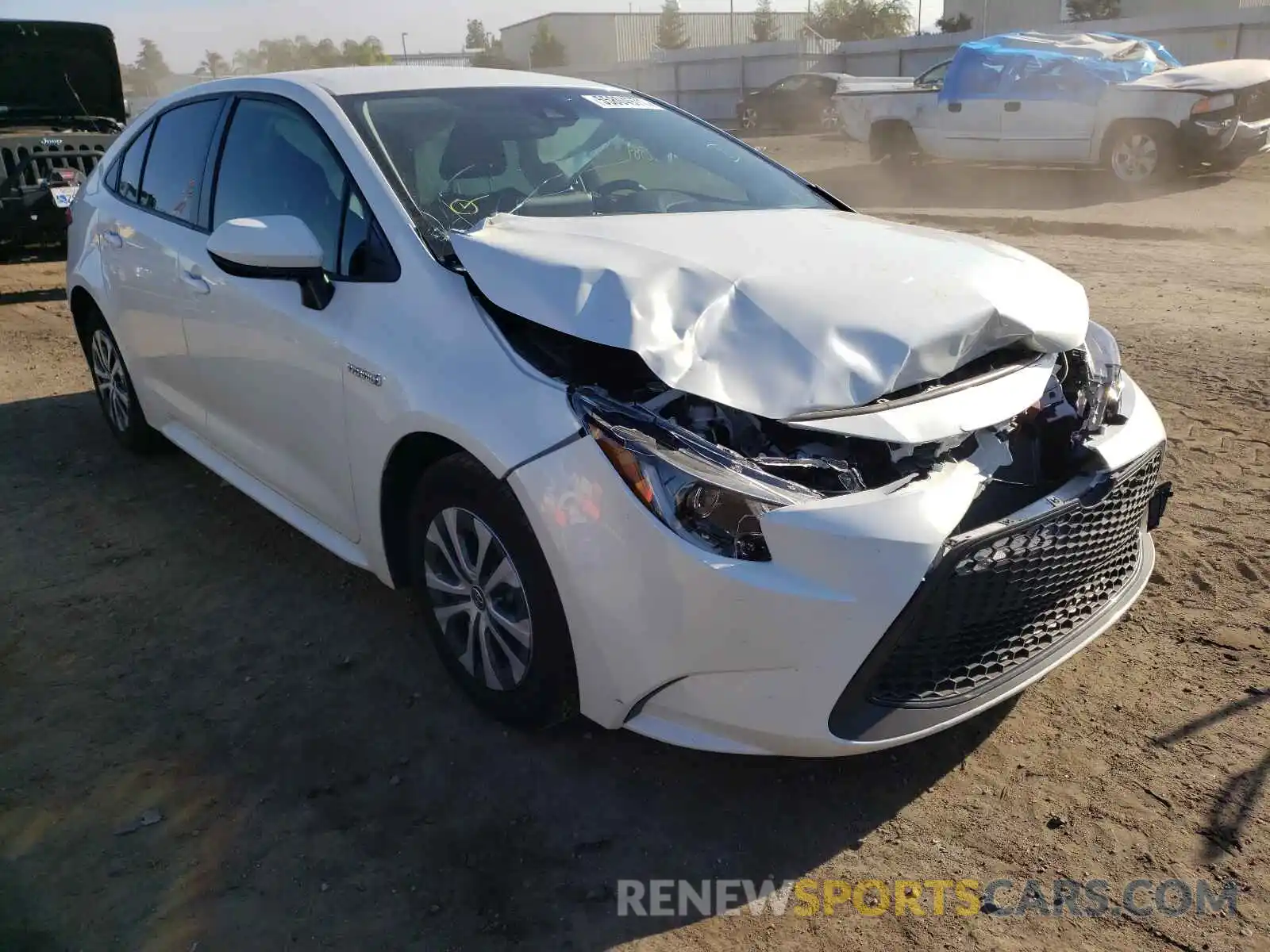 1 Photograph of a damaged car JTDEAMDE2MJ013168 TOYOTA COROLLA 2021