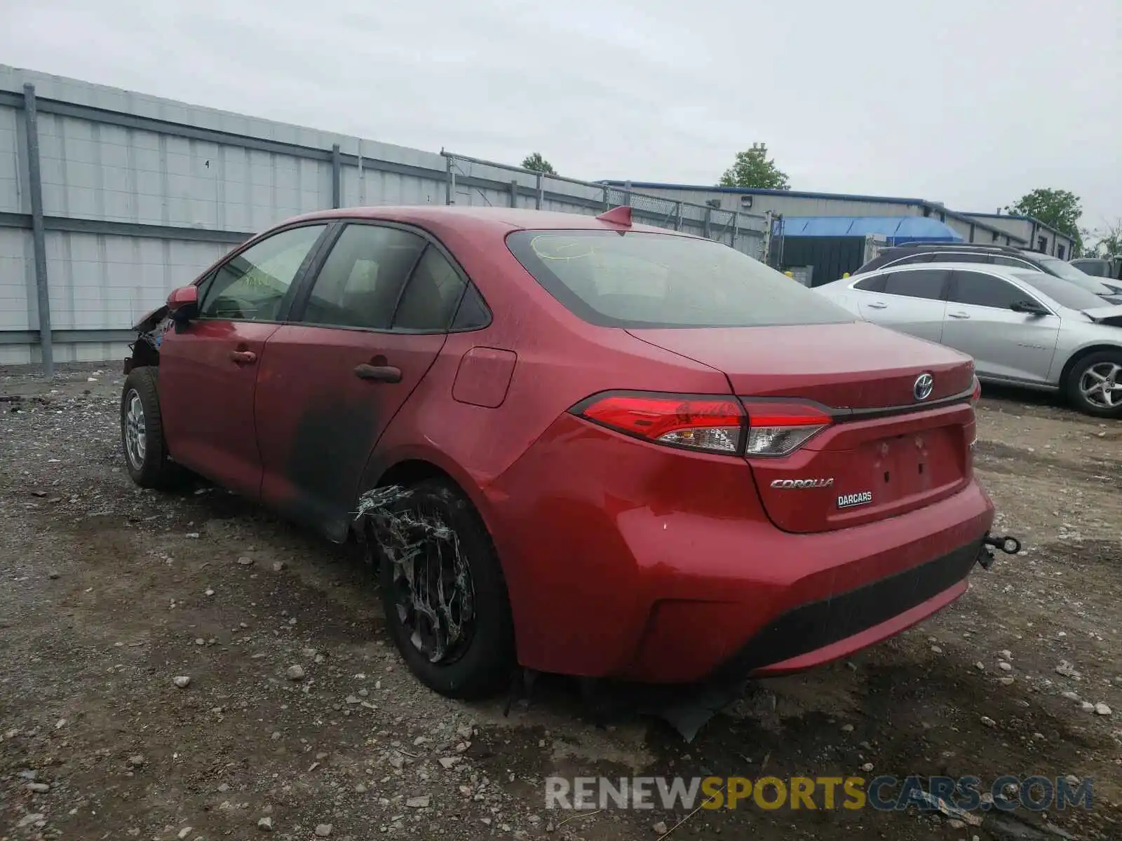 3 Photograph of a damaged car JTDEAMDE2MJ014398 TOYOTA COROLLA 2021