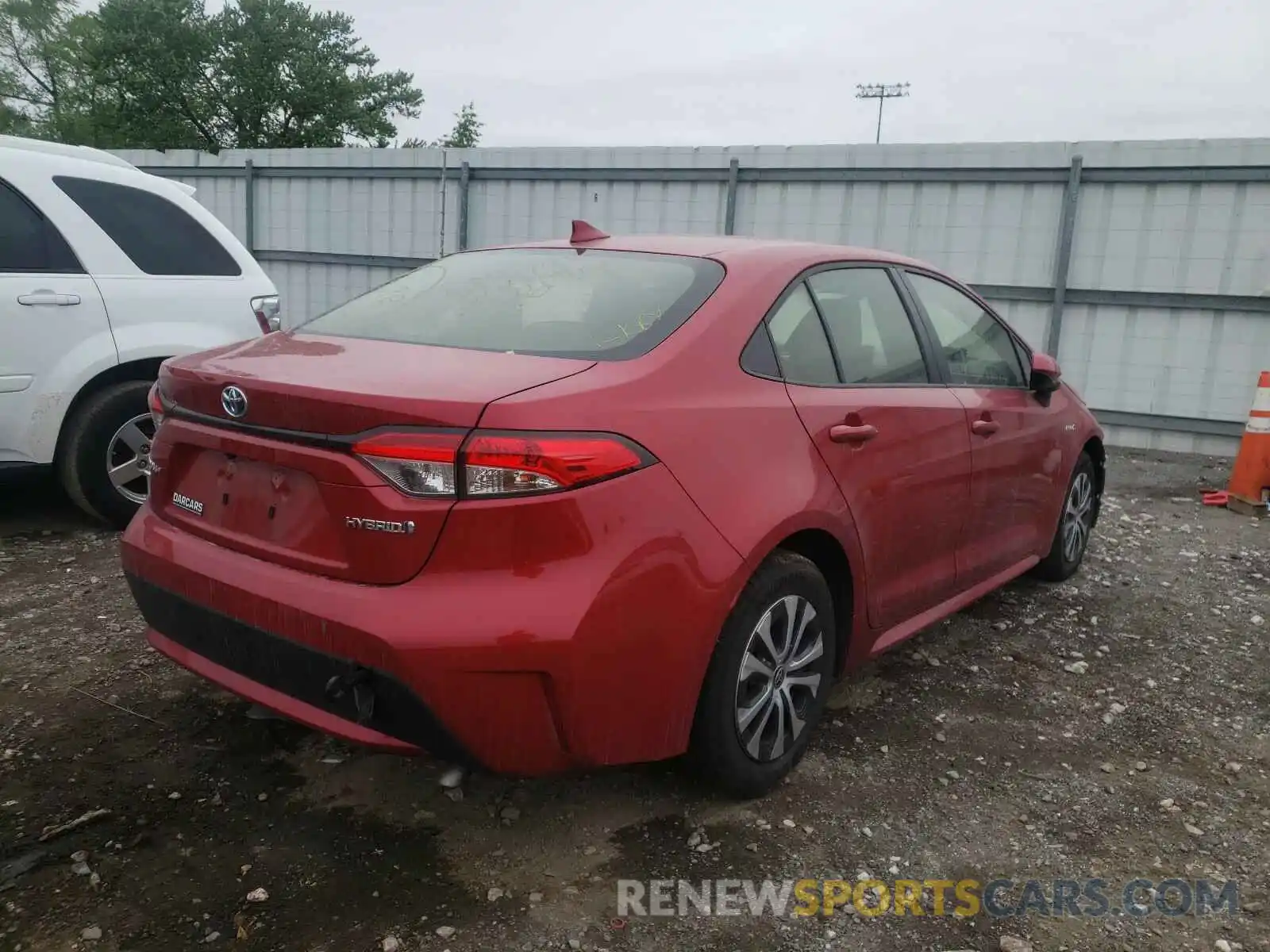 4 Photograph of a damaged car JTDEAMDE2MJ014398 TOYOTA COROLLA 2021