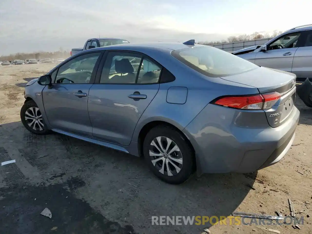 2 Фотография поврежденного автомобиля JTDEAMDE2MJ015745 TOYOTA COROLLA 2021