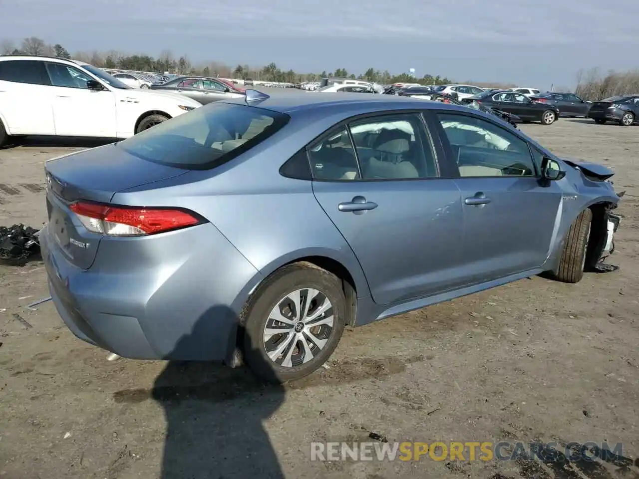 3 Photograph of a damaged car JTDEAMDE2MJ015745 TOYOTA COROLLA 2021