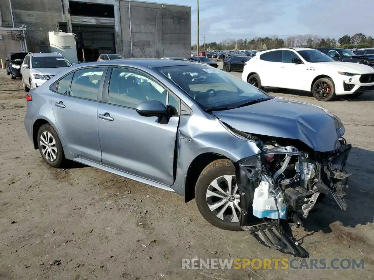 4 Photograph of a damaged car JTDEAMDE2MJ015745 TOYOTA COROLLA 2021