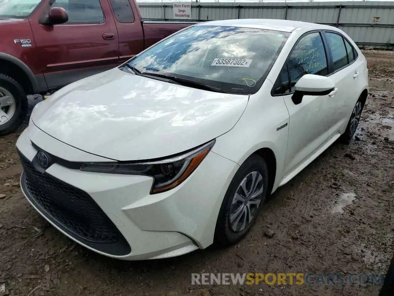 2 Photograph of a damaged car JTDEAMDE2MJ016457 TOYOTA COROLLA 2021