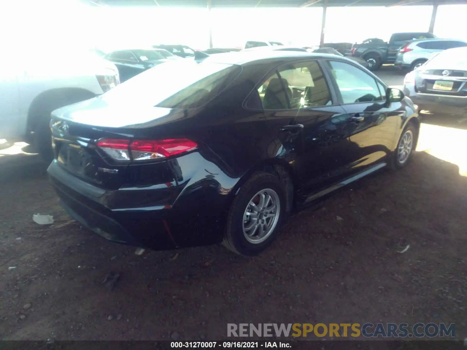 4 Photograph of a damaged car JTDEAMDE2MJ017527 TOYOTA COROLLA 2021