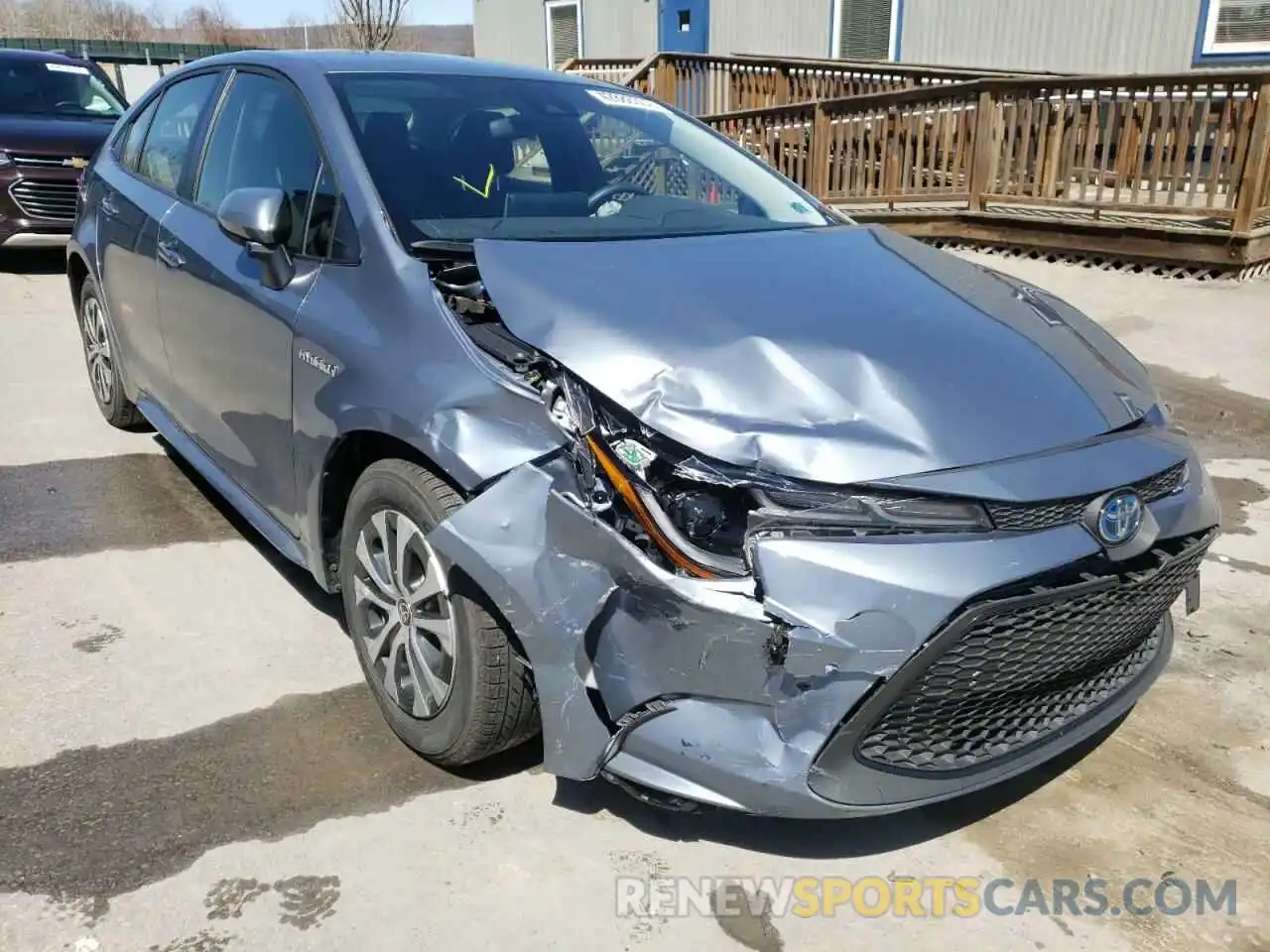 1 Photograph of a damaged car JTDEAMDE2MJ019407 TOYOTA COROLLA 2021