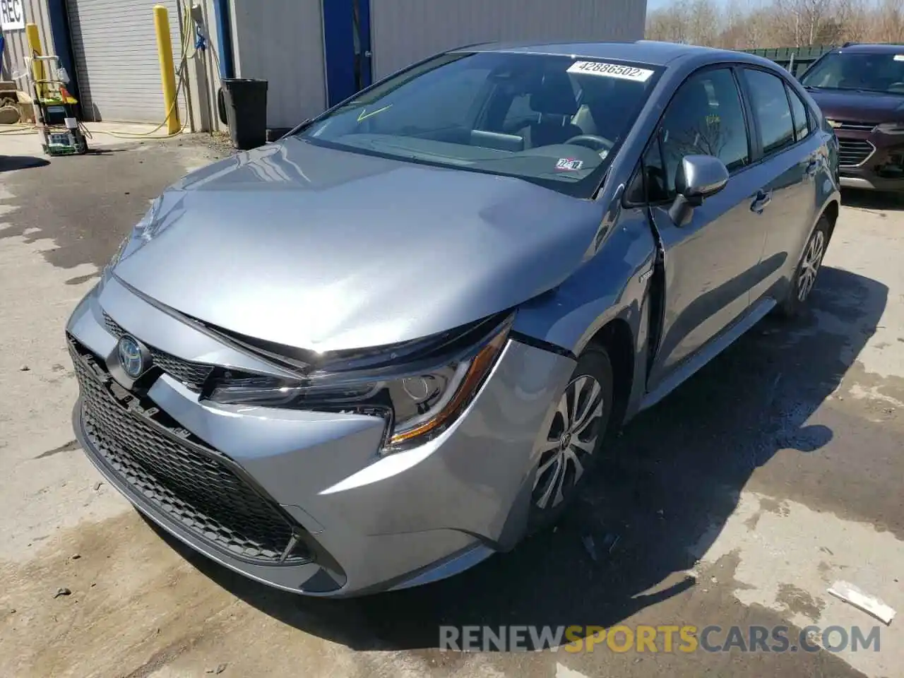 2 Photograph of a damaged car JTDEAMDE2MJ019407 TOYOTA COROLLA 2021