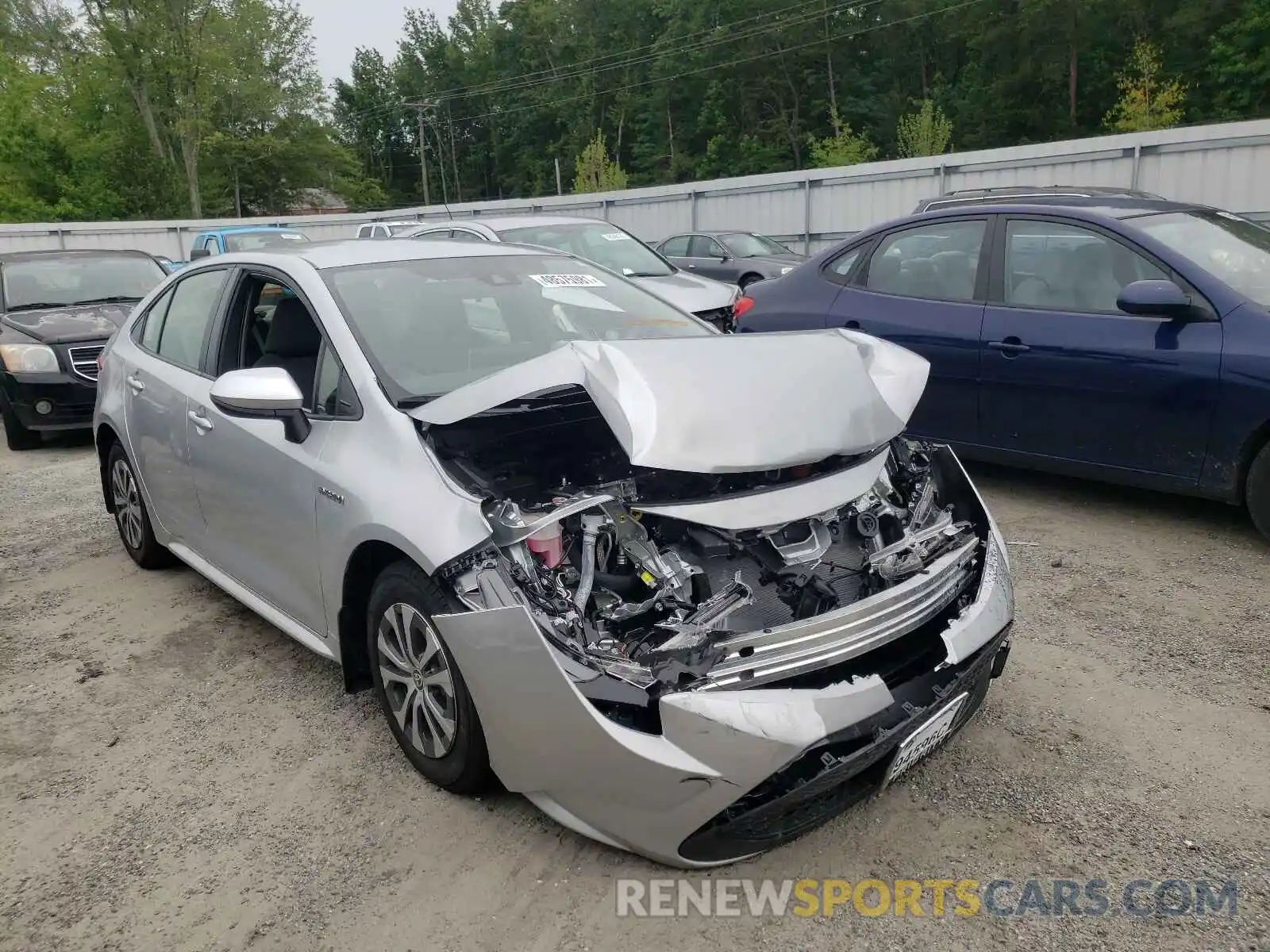 1 Photograph of a damaged car JTDEAMDE2MJ020203 TOYOTA COROLLA 2021