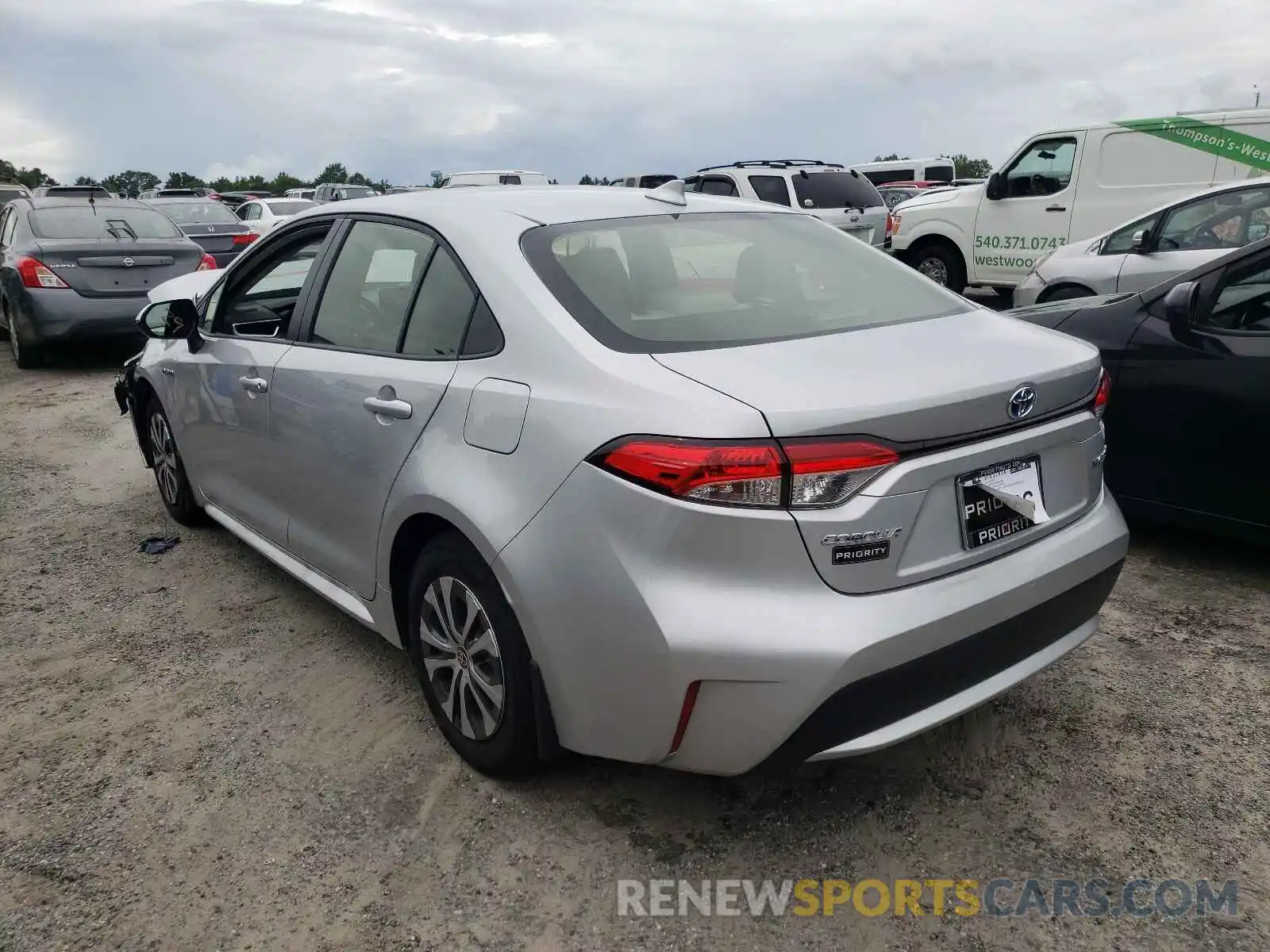 3 Photograph of a damaged car JTDEAMDE2MJ020203 TOYOTA COROLLA 2021