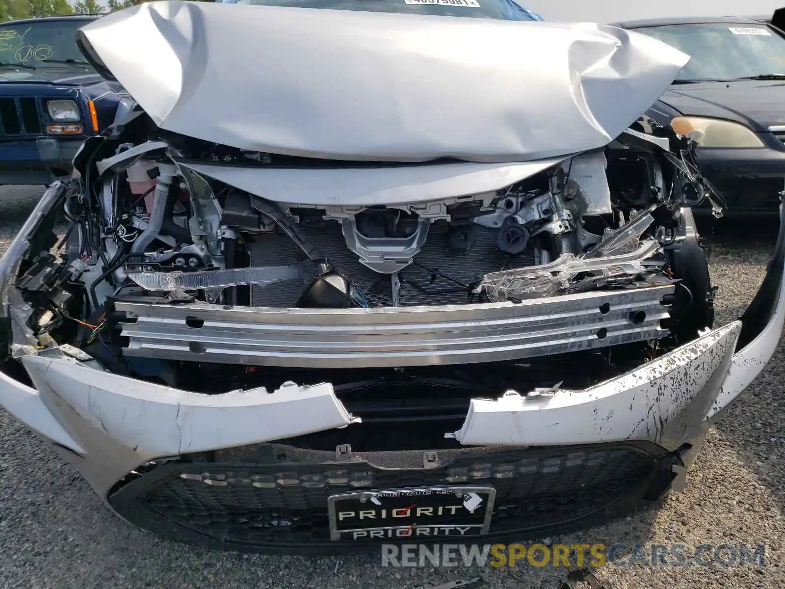 9 Photograph of a damaged car JTDEAMDE2MJ020203 TOYOTA COROLLA 2021