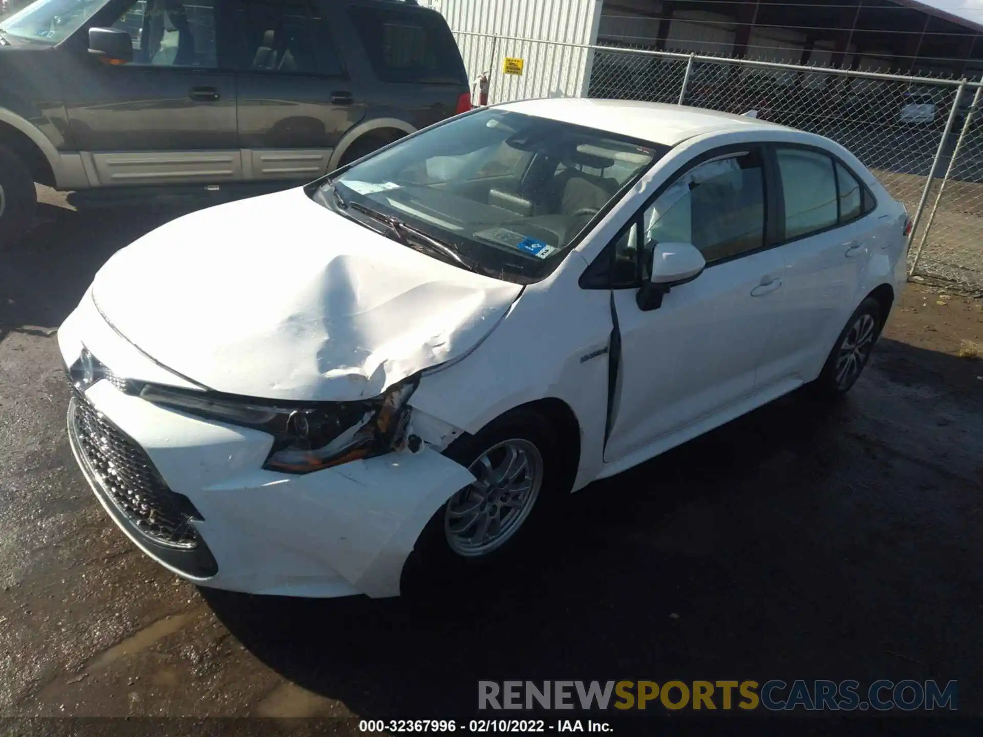 2 Photograph of a damaged car JTDEAMDE2MJ021433 TOYOTA COROLLA 2021