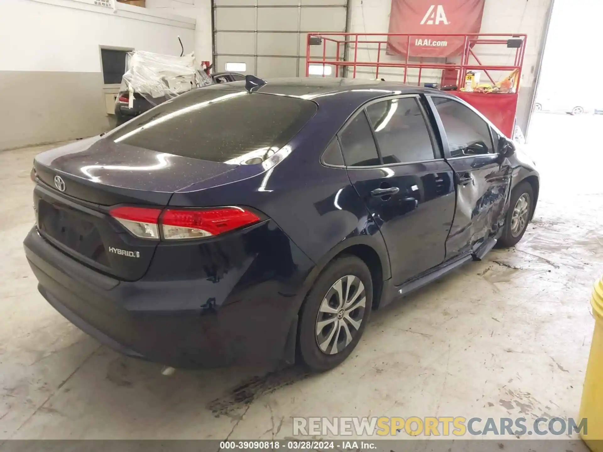 4 Photograph of a damaged car JTDEAMDE2MJ024221 TOYOTA COROLLA 2021