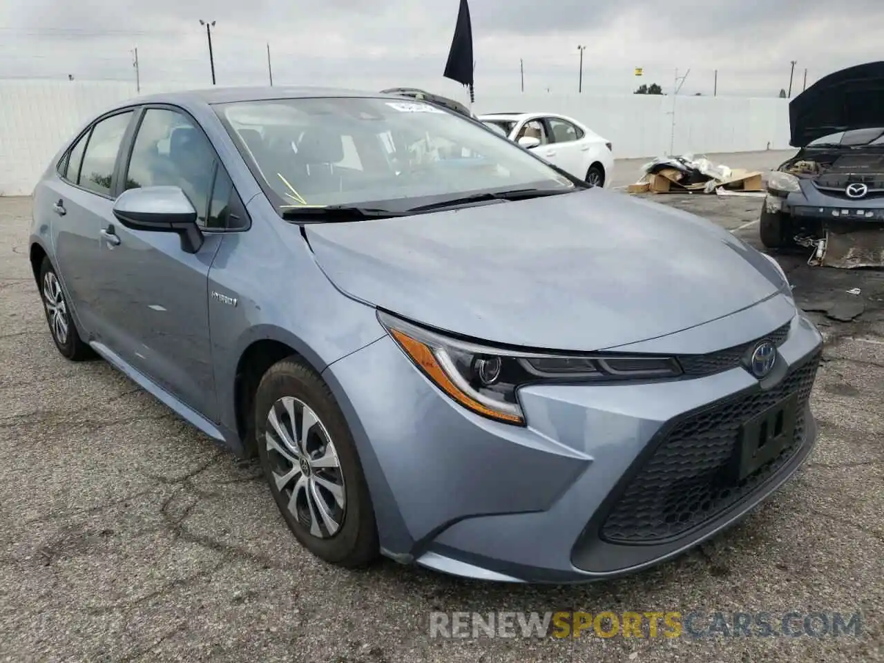 1 Photograph of a damaged car JTDEAMDE2MJ027443 TOYOTA COROLLA 2021