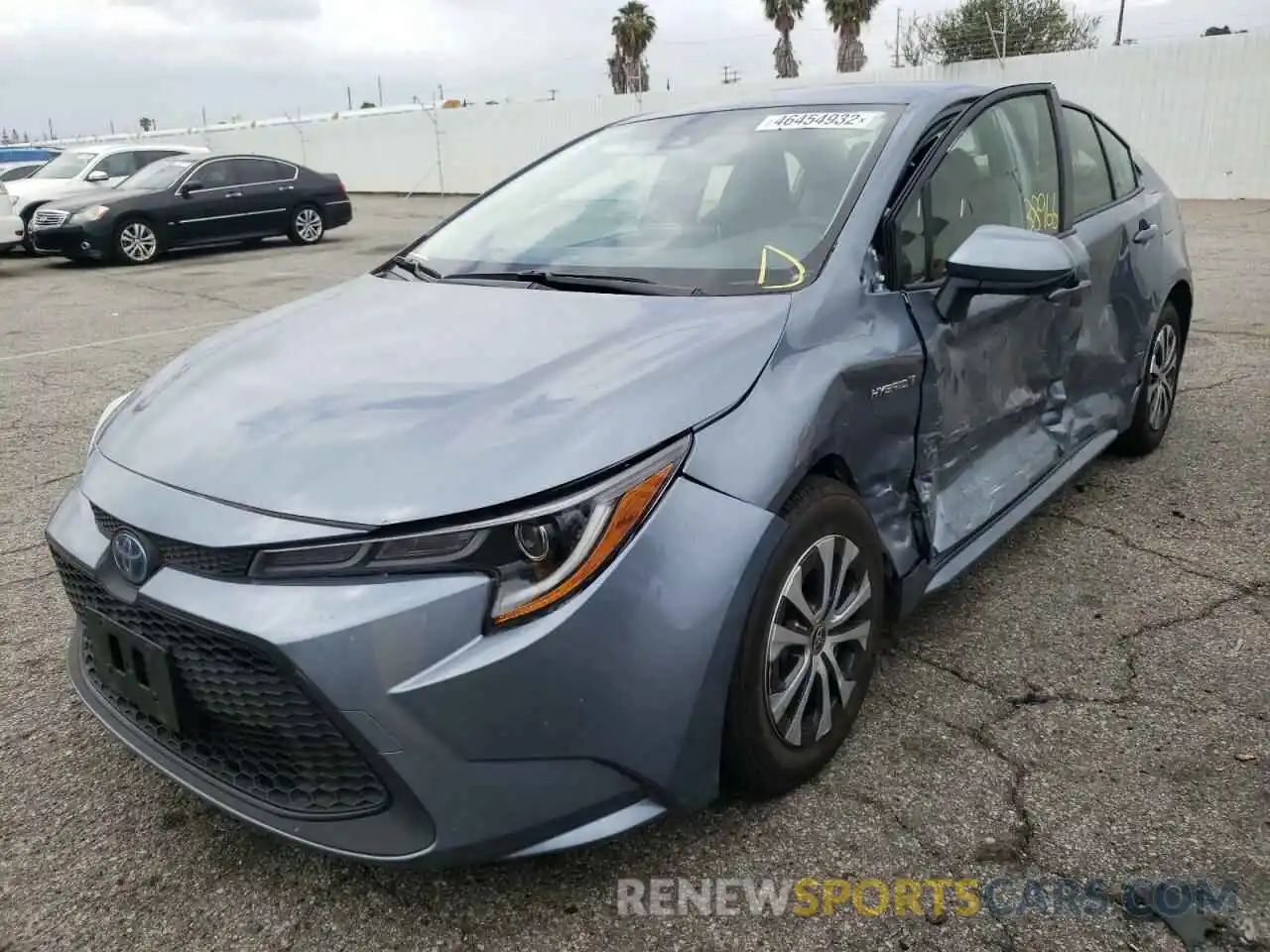 2 Photograph of a damaged car JTDEAMDE2MJ027443 TOYOTA COROLLA 2021