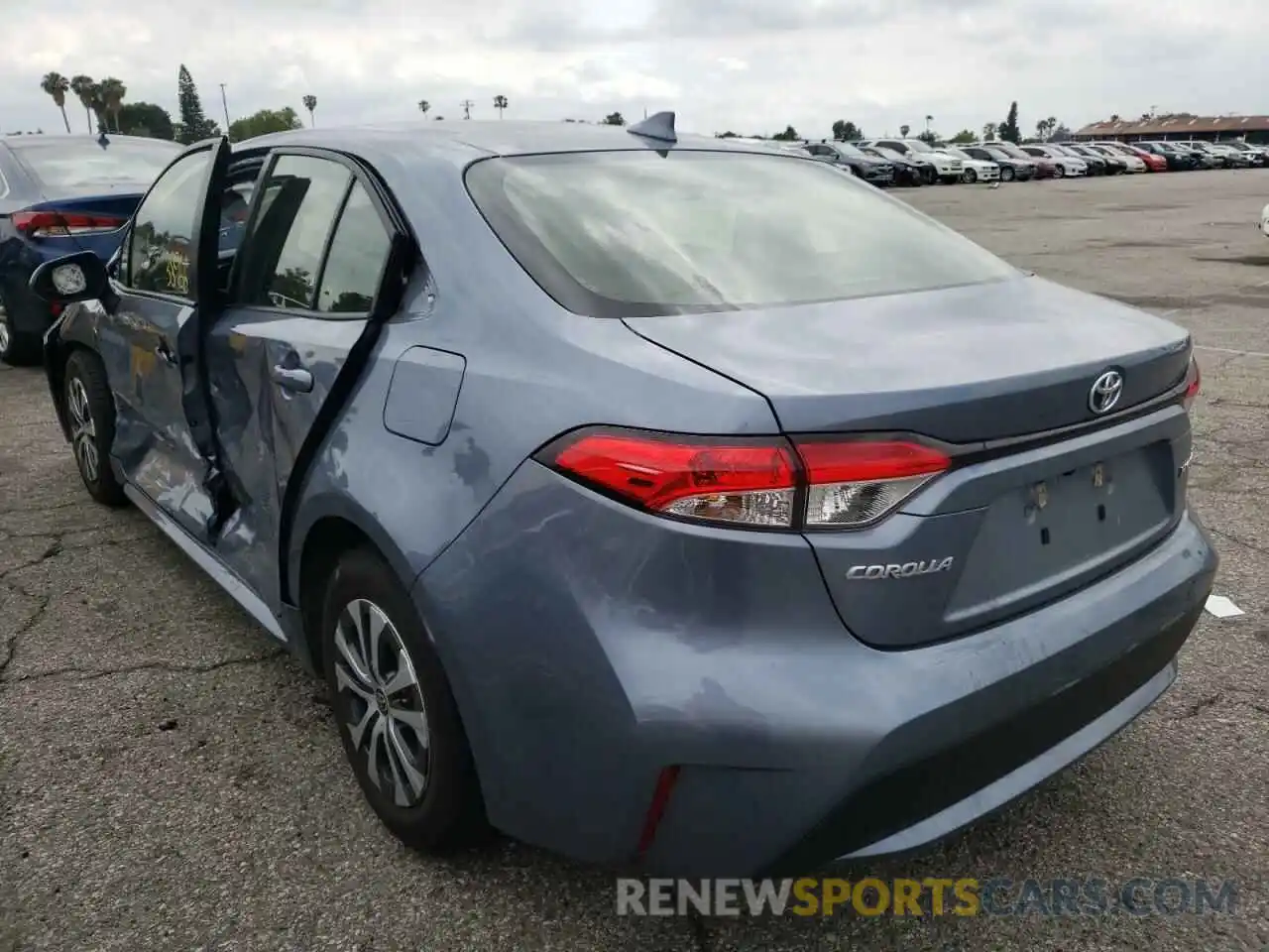 3 Photograph of a damaged car JTDEAMDE2MJ027443 TOYOTA COROLLA 2021