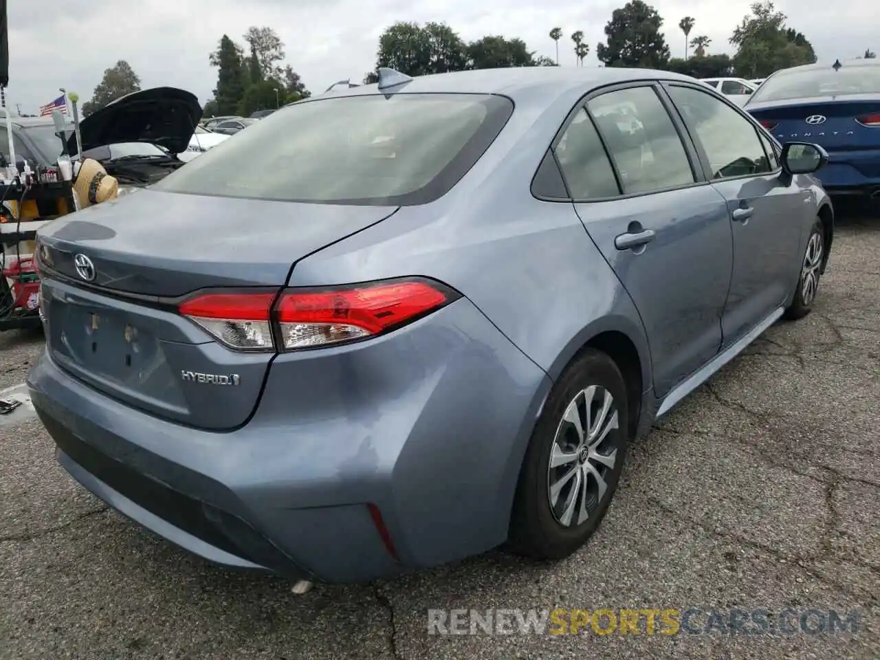 4 Photograph of a damaged car JTDEAMDE2MJ027443 TOYOTA COROLLA 2021