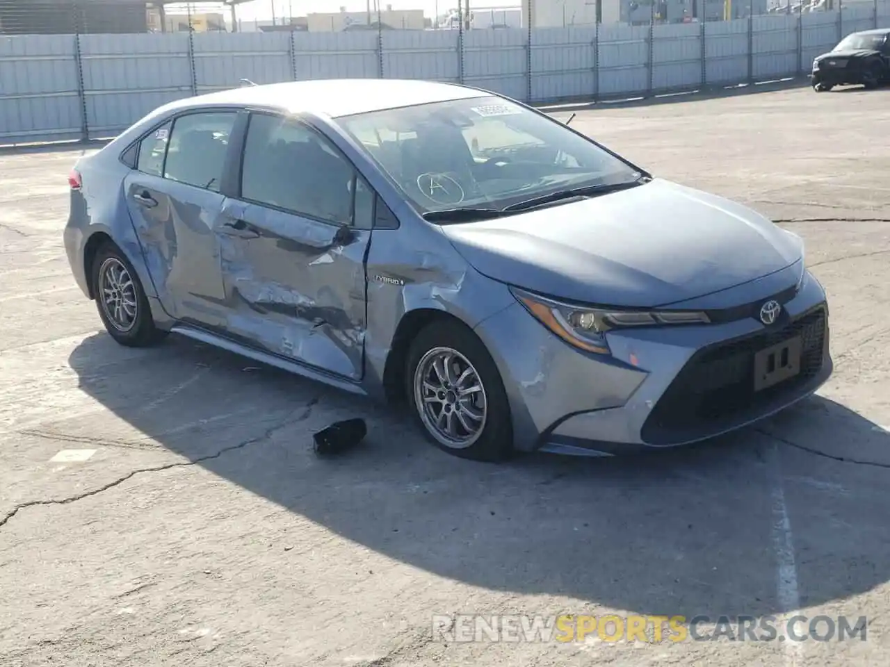 1 Photograph of a damaged car JTDEAMDE2MJ027751 TOYOTA COROLLA 2021