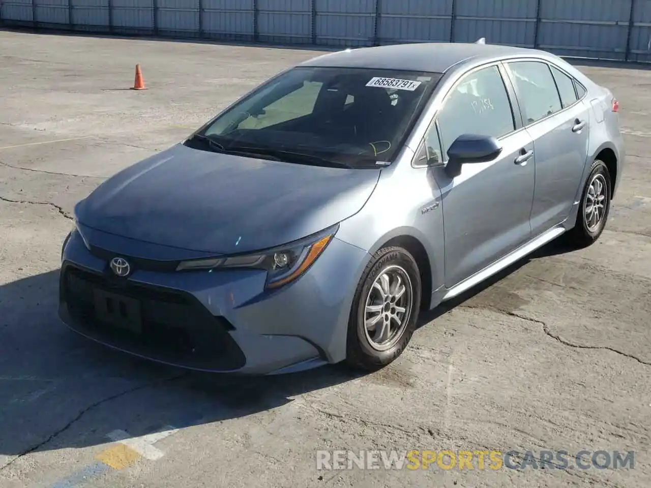 2 Photograph of a damaged car JTDEAMDE2MJ027751 TOYOTA COROLLA 2021