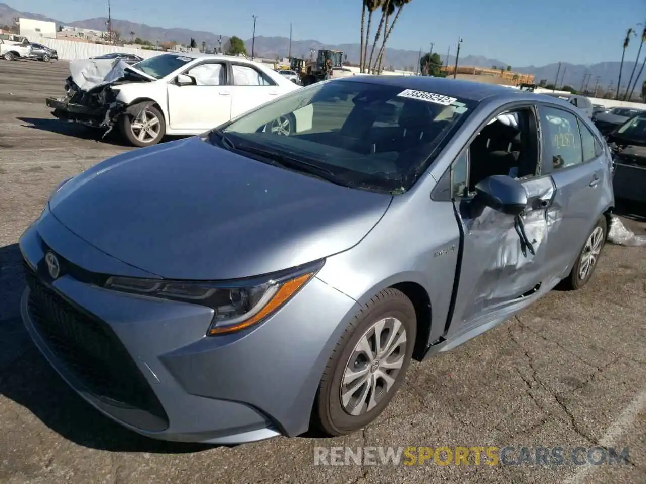 2 Photograph of a damaged car JTDEAMDE2MJ027779 TOYOTA COROLLA 2021