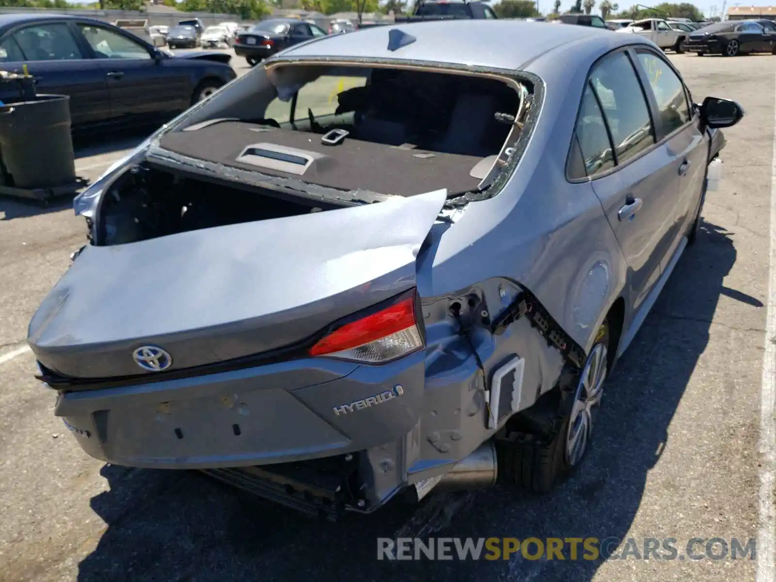 4 Photograph of a damaged car JTDEAMDE2MJ027863 TOYOTA COROLLA 2021