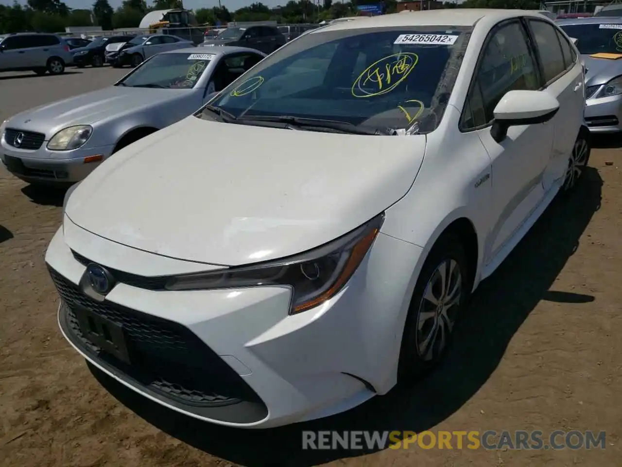 2 Photograph of a damaged car JTDEAMDE2MJ028107 TOYOTA COROLLA 2021