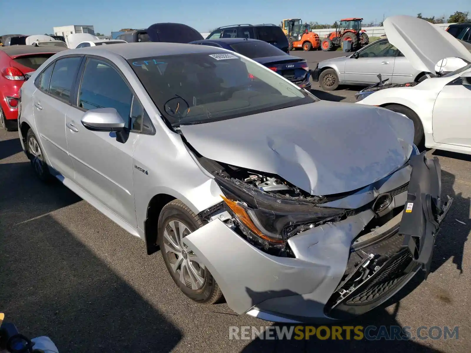 1 Photograph of a damaged car JTDEAMDE2MJ029080 TOYOTA COROLLA 2021