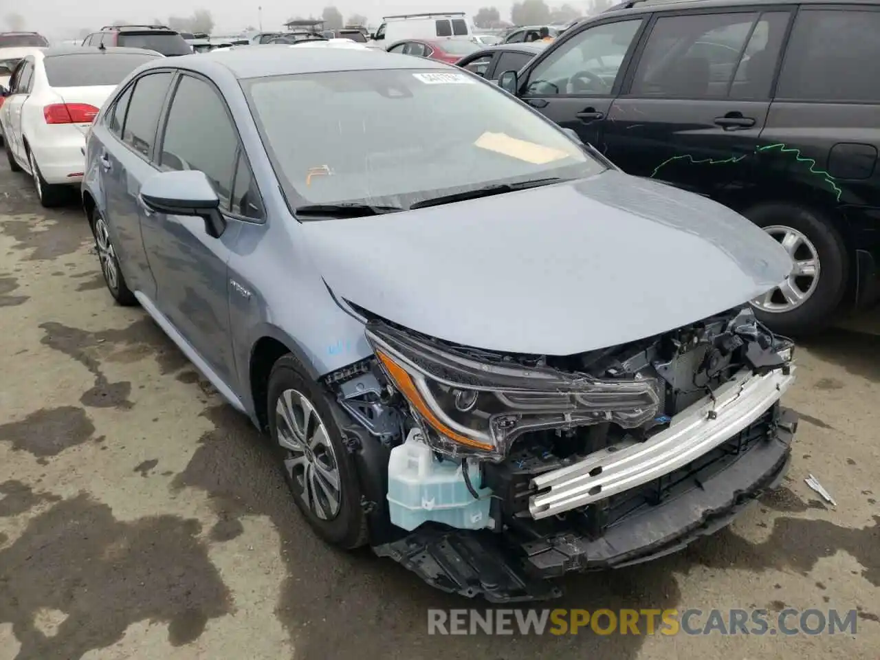 1 Photograph of a damaged car JTDEAMDE2MJ029855 TOYOTA COROLLA 2021