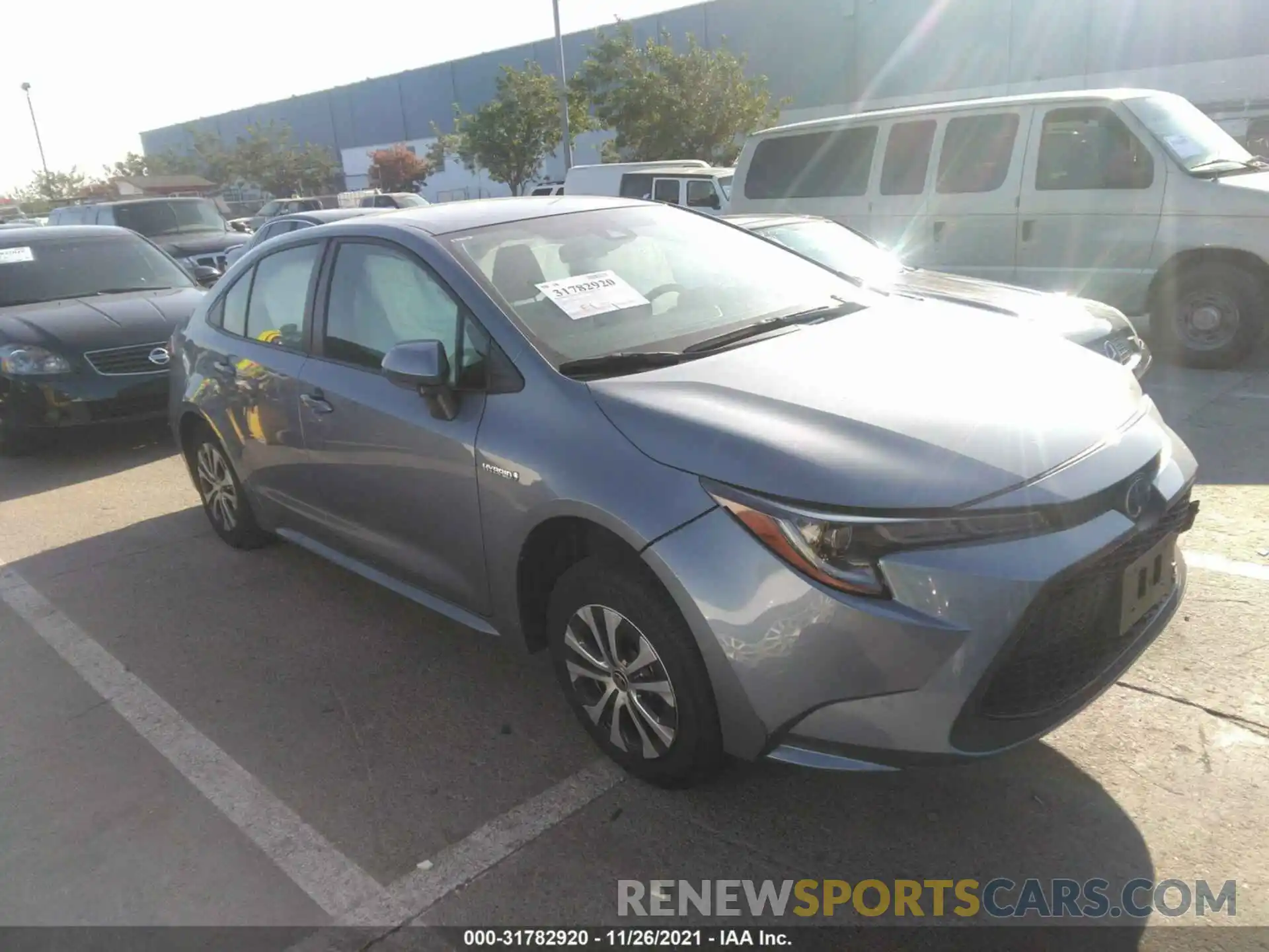 1 Photograph of a damaged car JTDEAMDE2MJ030794 TOYOTA COROLLA 2021